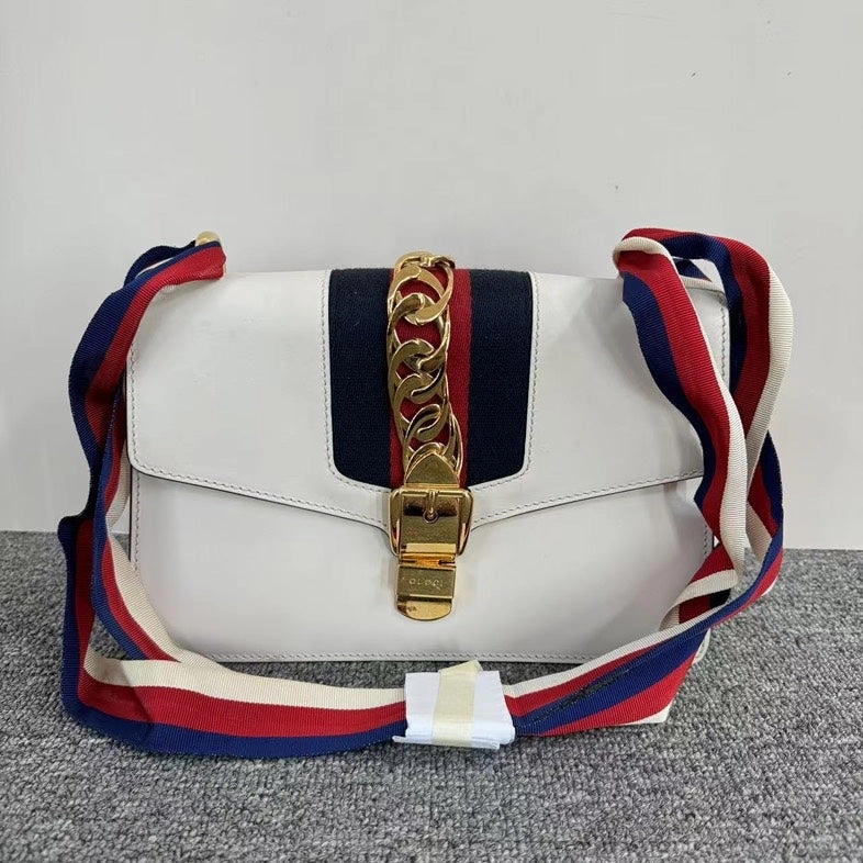 Gucci Sylvie White Shoulder Bag