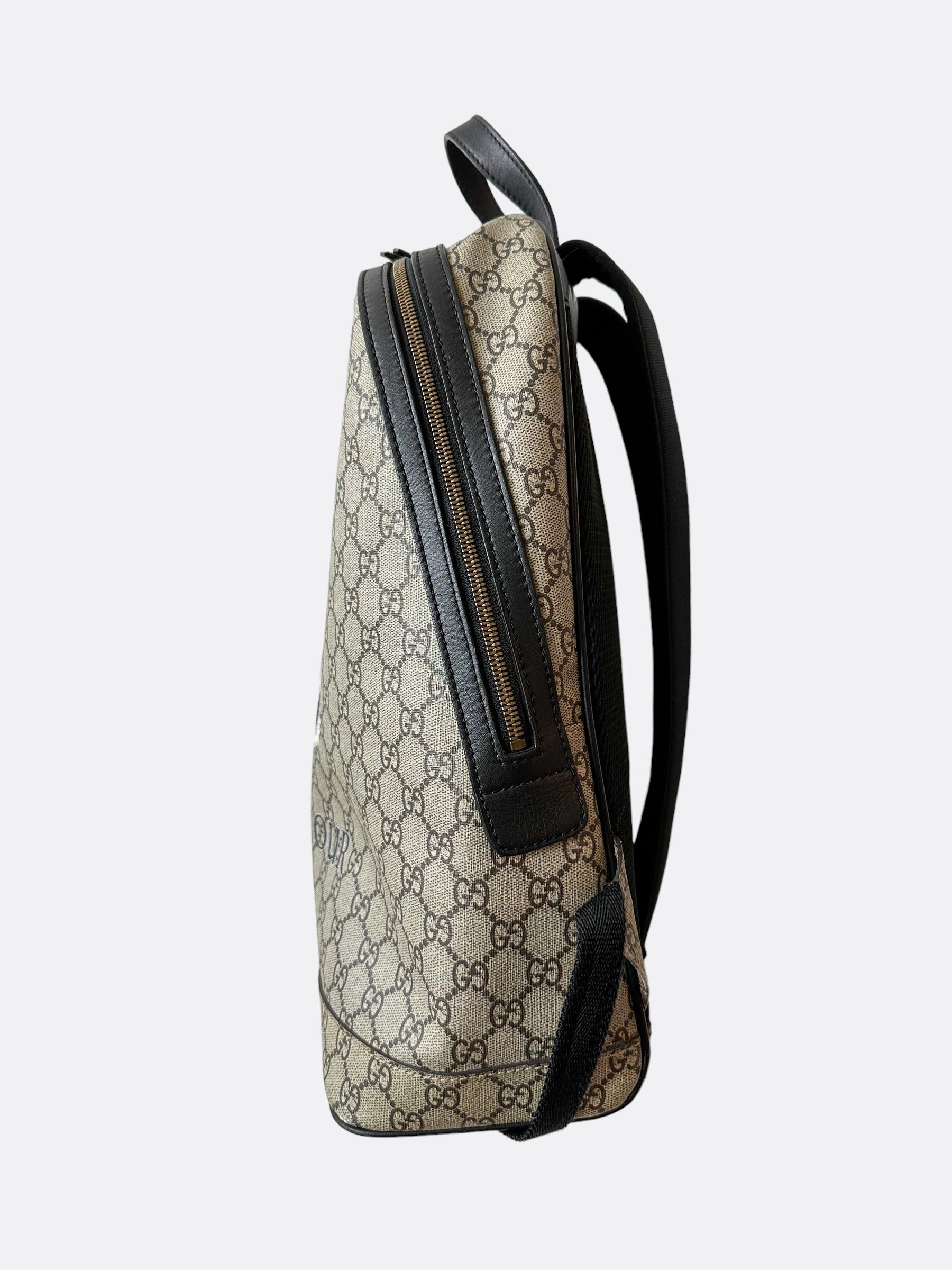Gucci Tan GG Monogram Tiger backpack