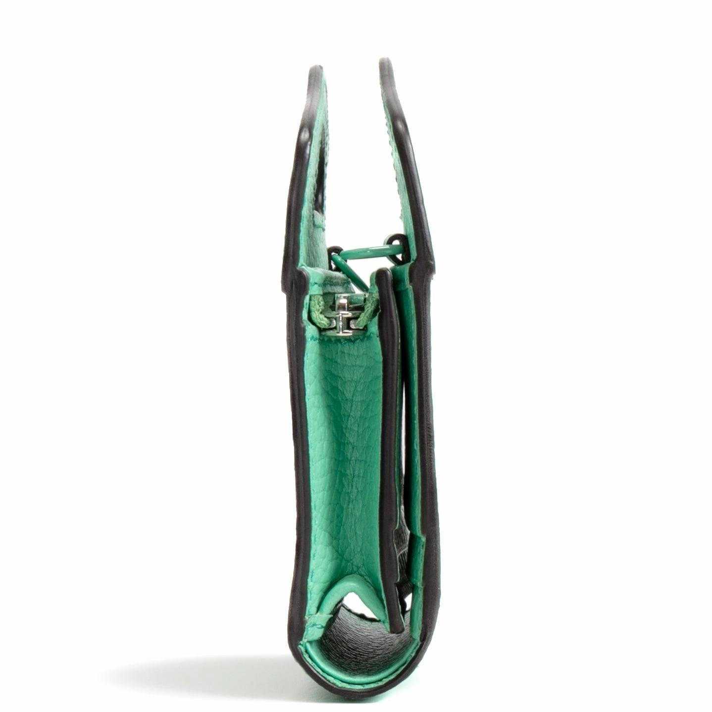GUCCI Top Handle Card Case on Chain - Seafoam Green