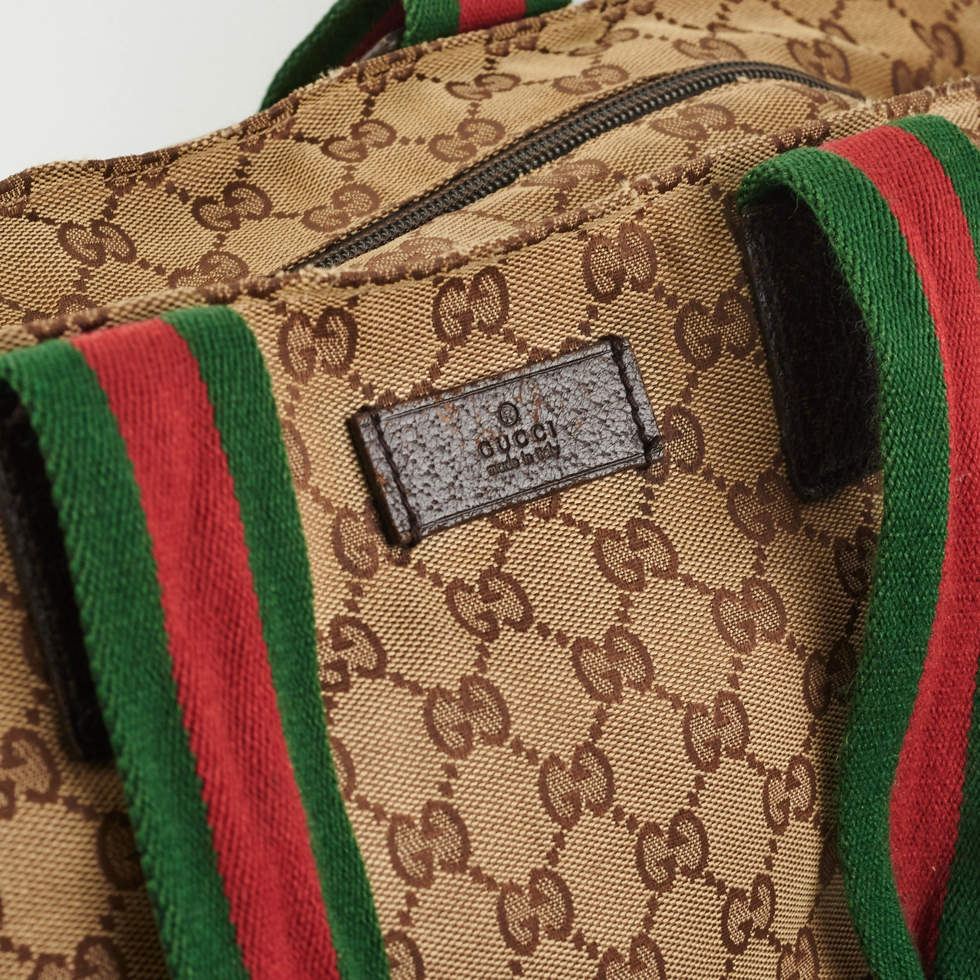 Gucci Vintage Canvas Tote
