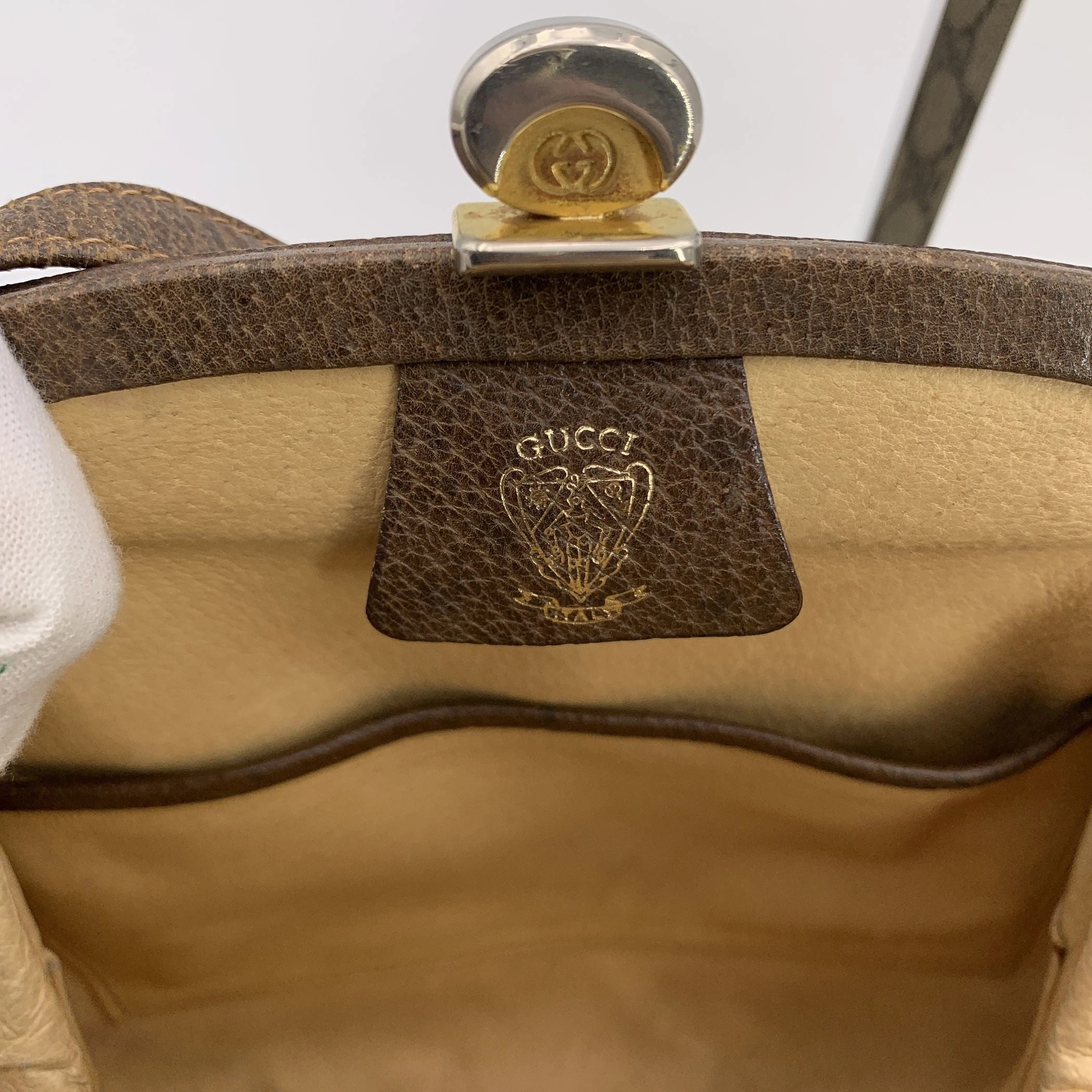 Gucci Vintage Cloth Crossbody Bag Ophidia