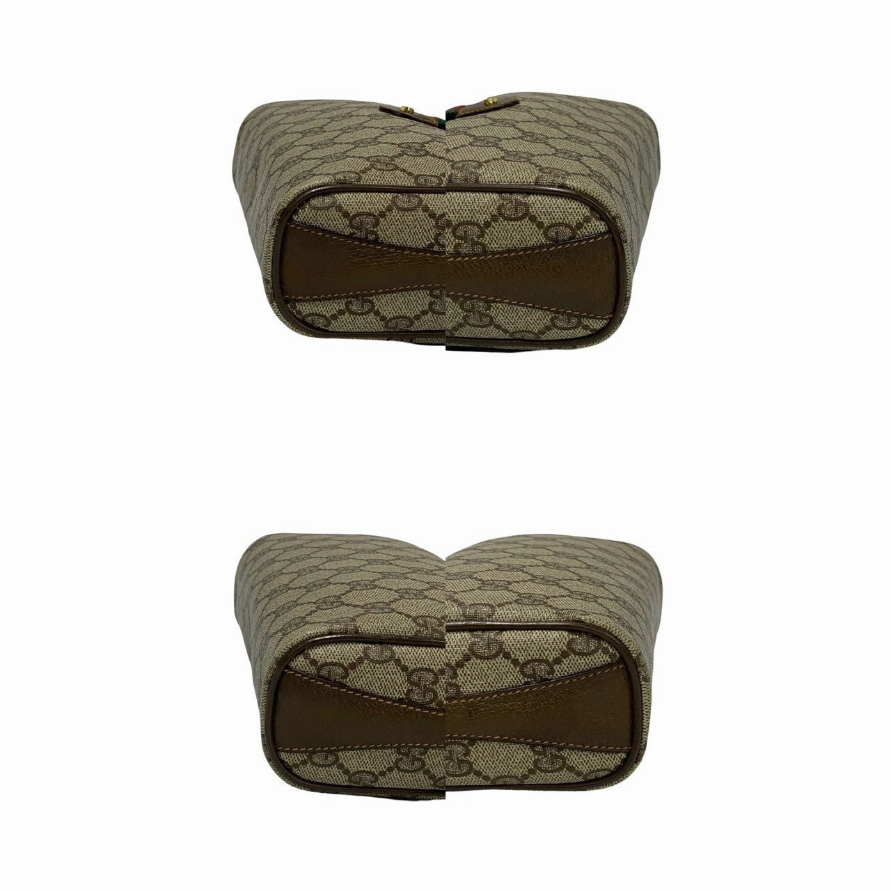 Gucci Vintage Leather Shoulder Bag Brown