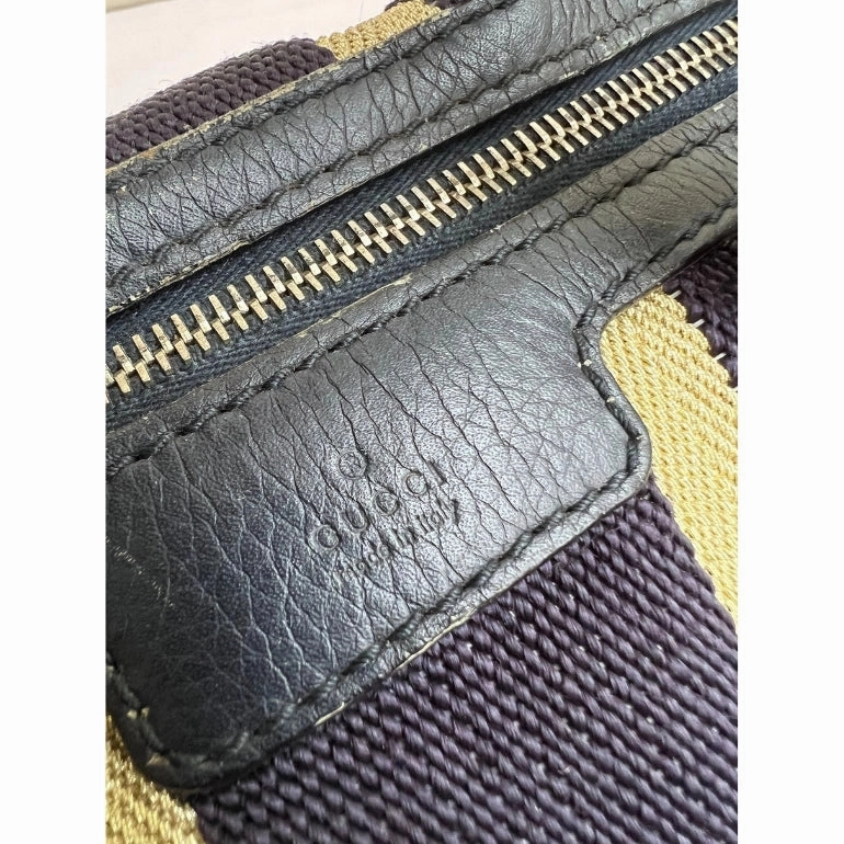 Gucci Vintage Web Boston Bag