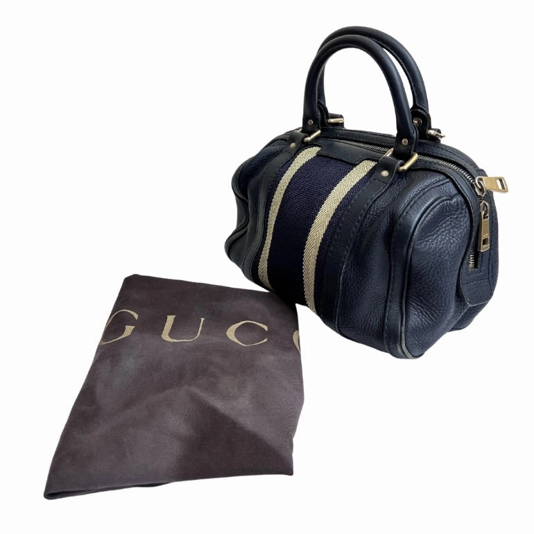 Gucci Vintage Web Boston Bag
