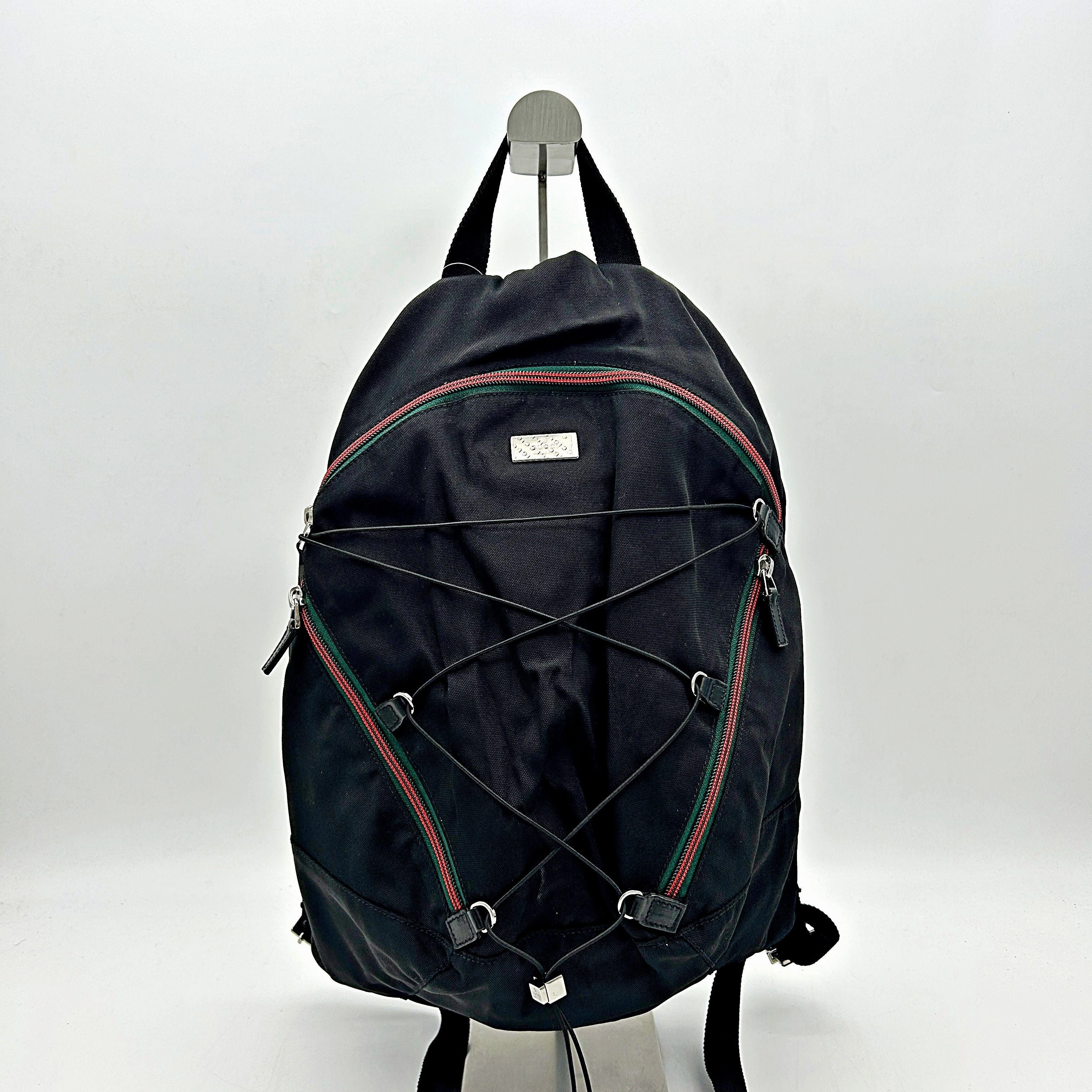 Gucci Web Backpack - Black Backpacks, Handbags gu5554cc