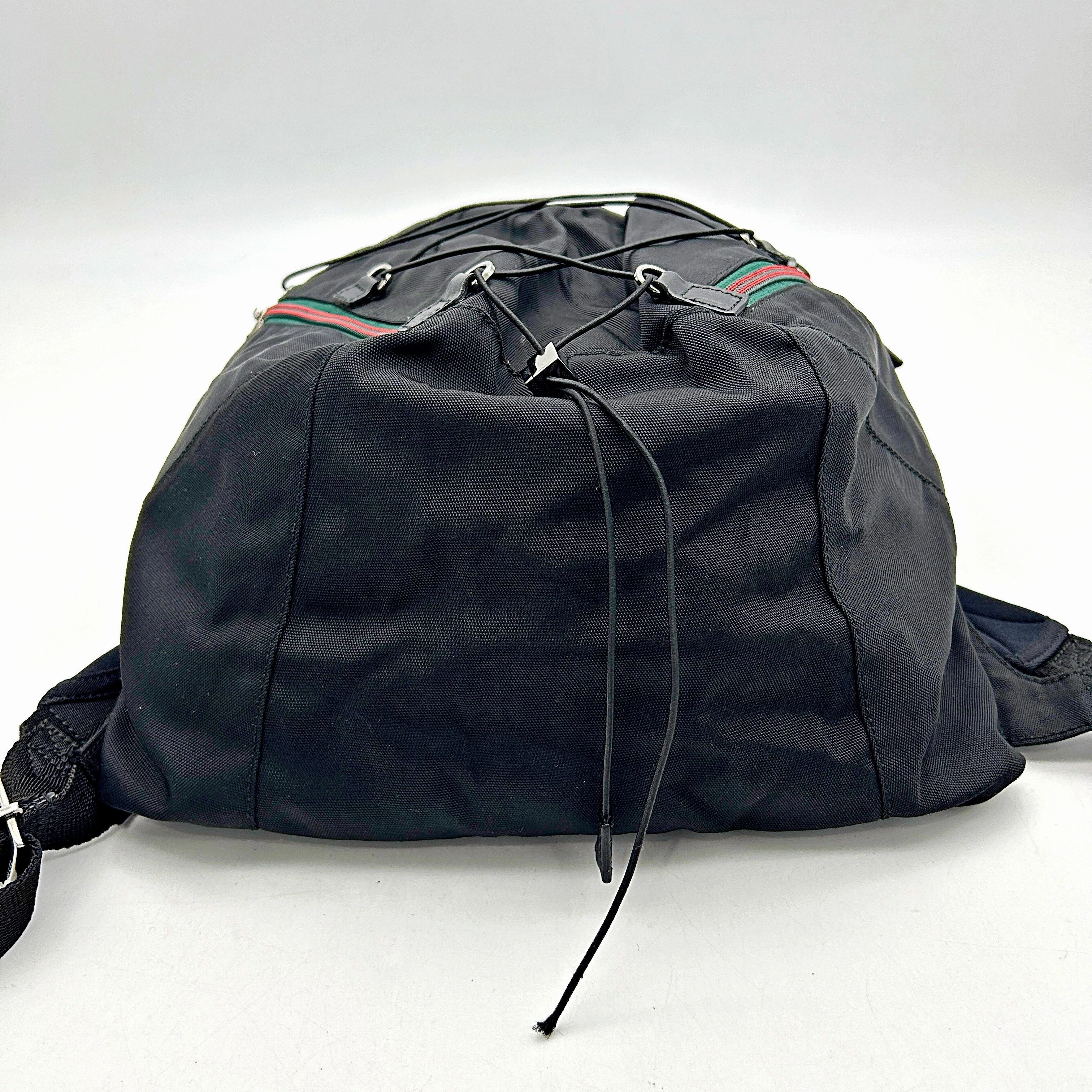 Gucci Web Backpack - Black Backpacks, Handbags gu5554cc