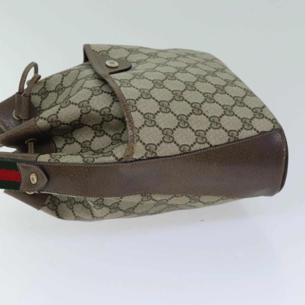GUCCI Web Sherry Line GG Supreme Shoulder Bag Beige Red 41 02 033  ep4290