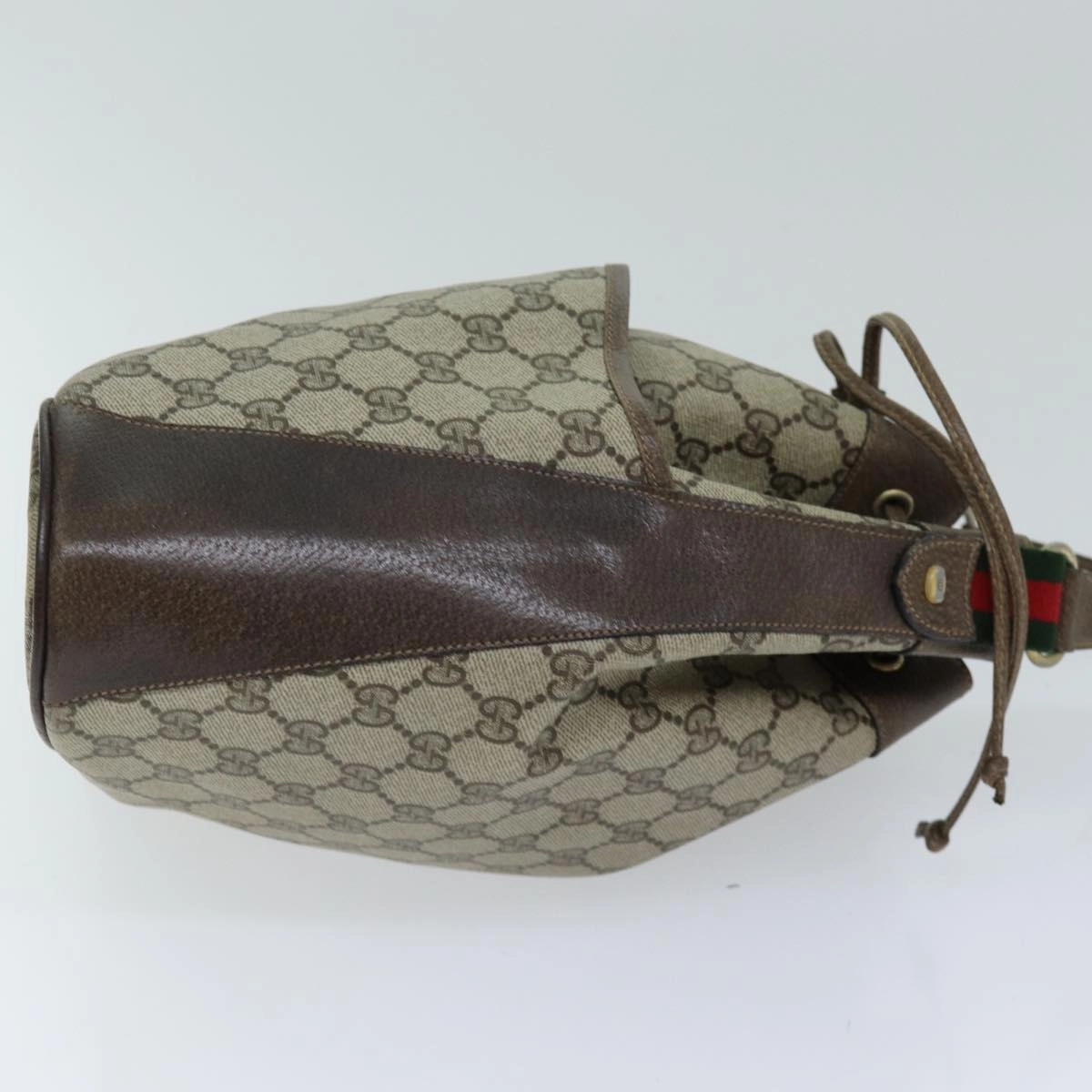 GUCCI Web Sherry Line GG Supreme Shoulder Bag Beige Red 41 02 033  ep4290