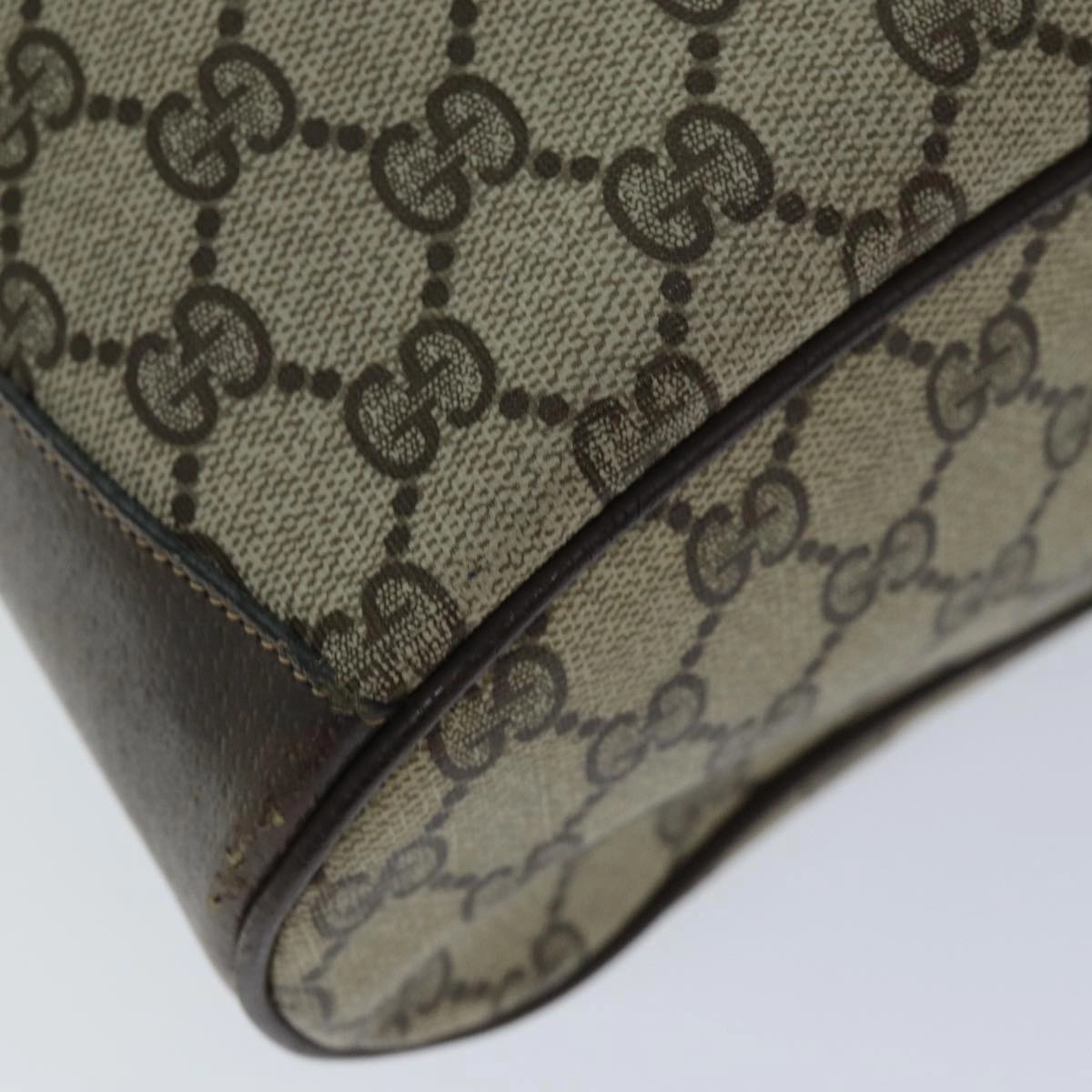 GUCCI Web Sherry Line GG Supreme Shoulder Bag Beige Red 41 02 033  ep4290
