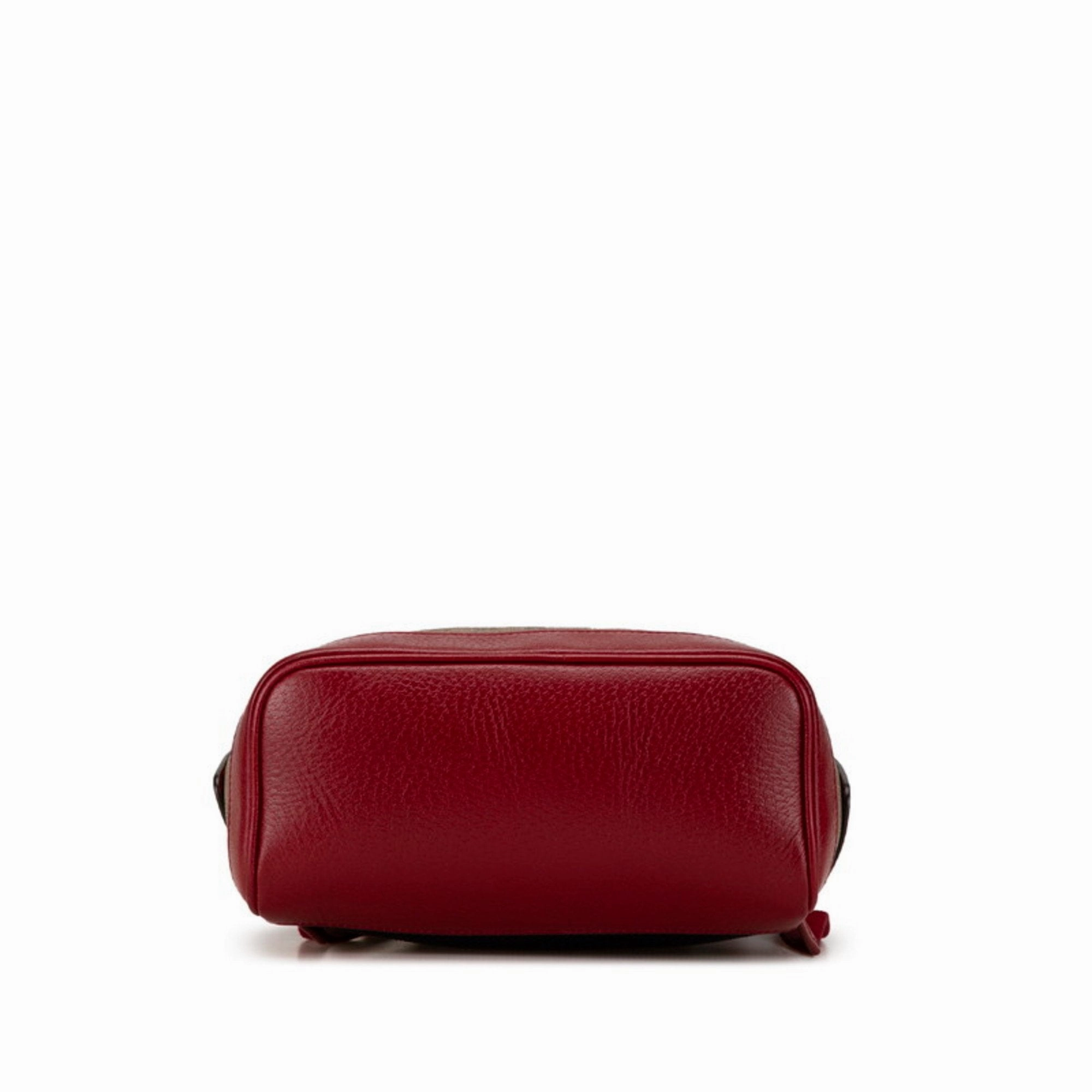 Gucci  Wine Pvc Leather Backpack (Pre-Owned)