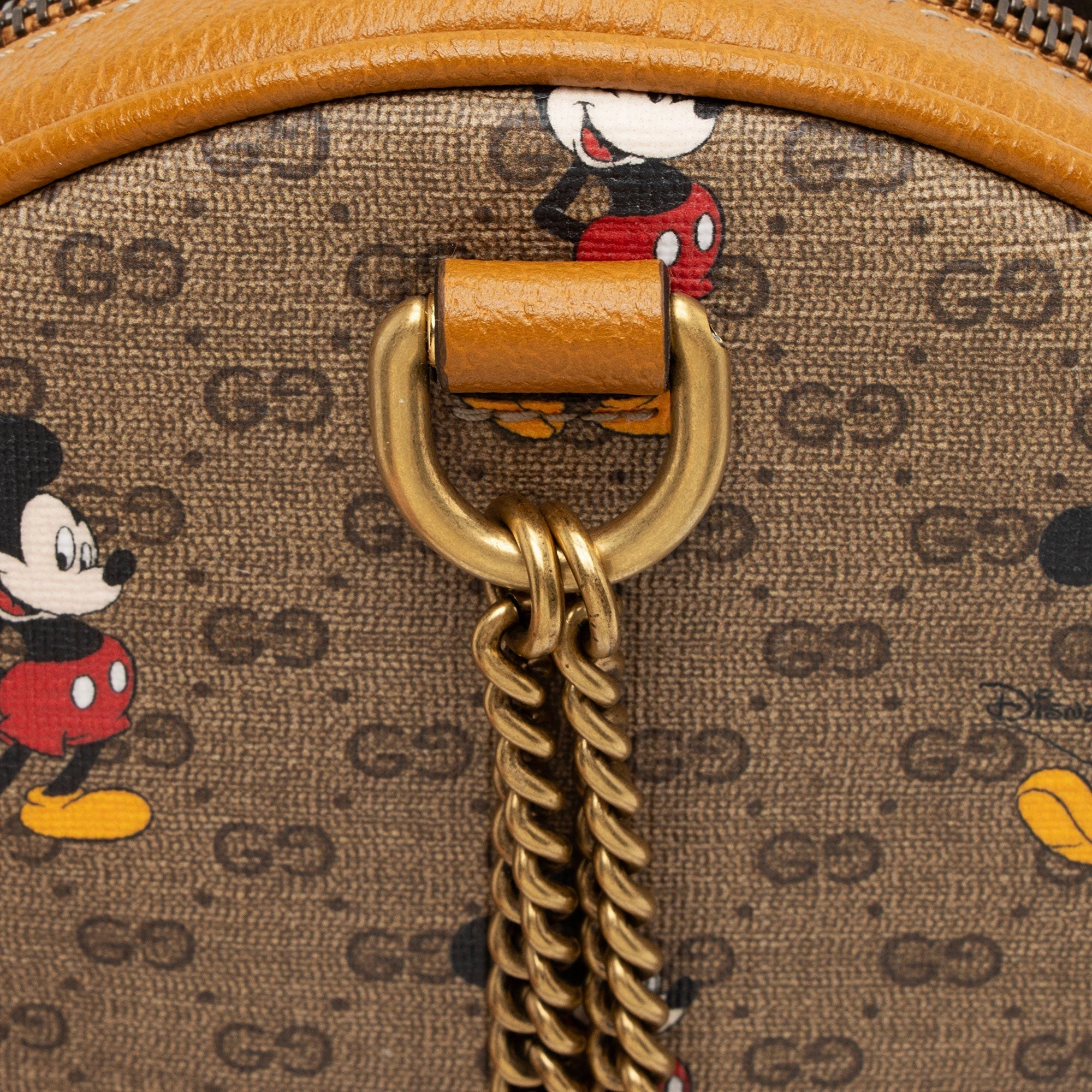 Gucci x Disney Micro GG Canvas Mickey Mouse Round Backpack (SHF-uOKFfd)