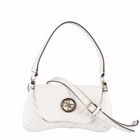 Guess White Quilted Shoulder Bag