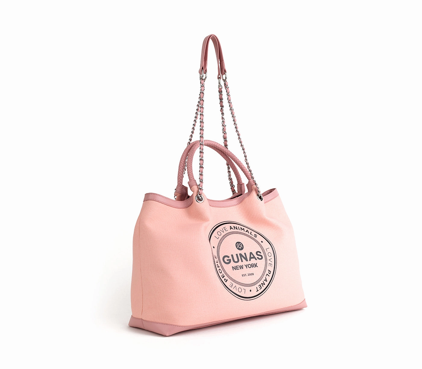 Gunas New York RUTH Light Pink Vegan Canvas Tote