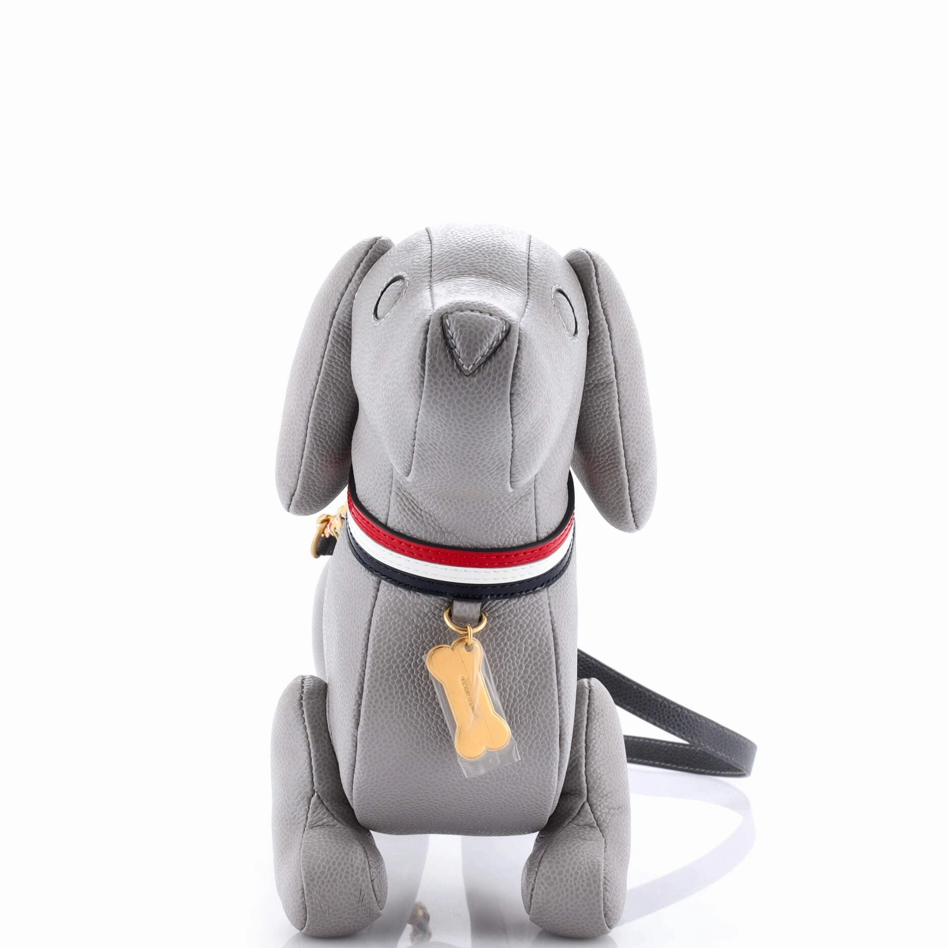 Hector Dog Baguette Shoulder Bag Leather