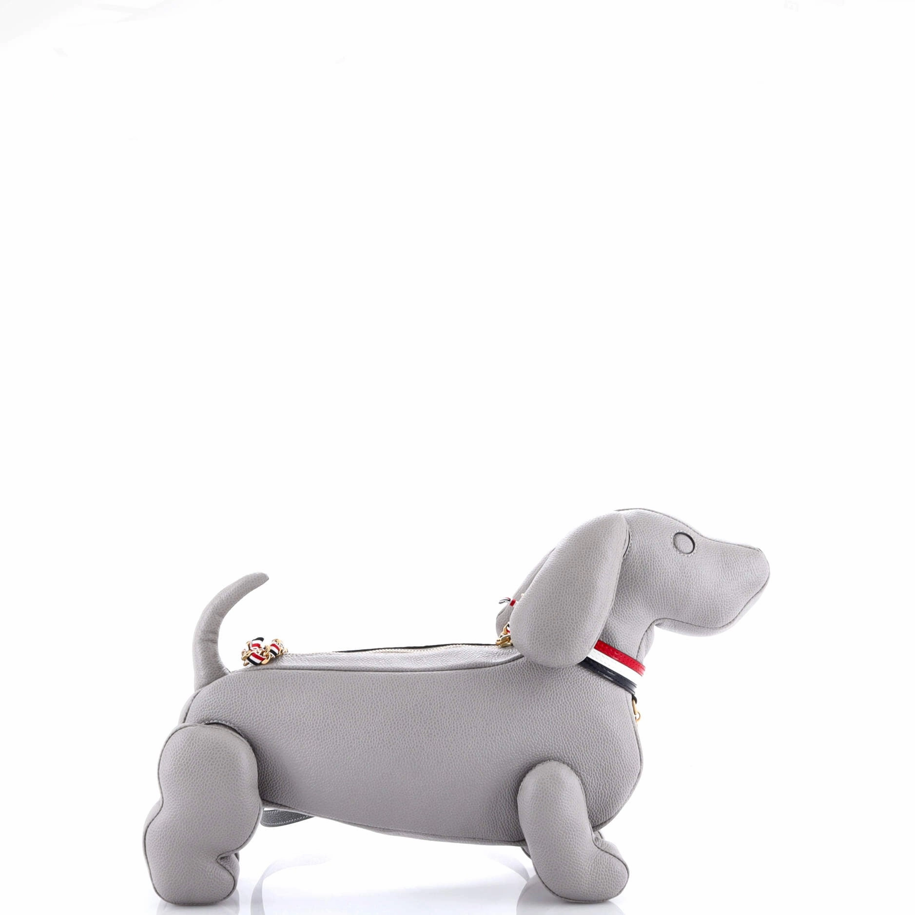 Hector Dog Baguette Shoulder Bag Leather