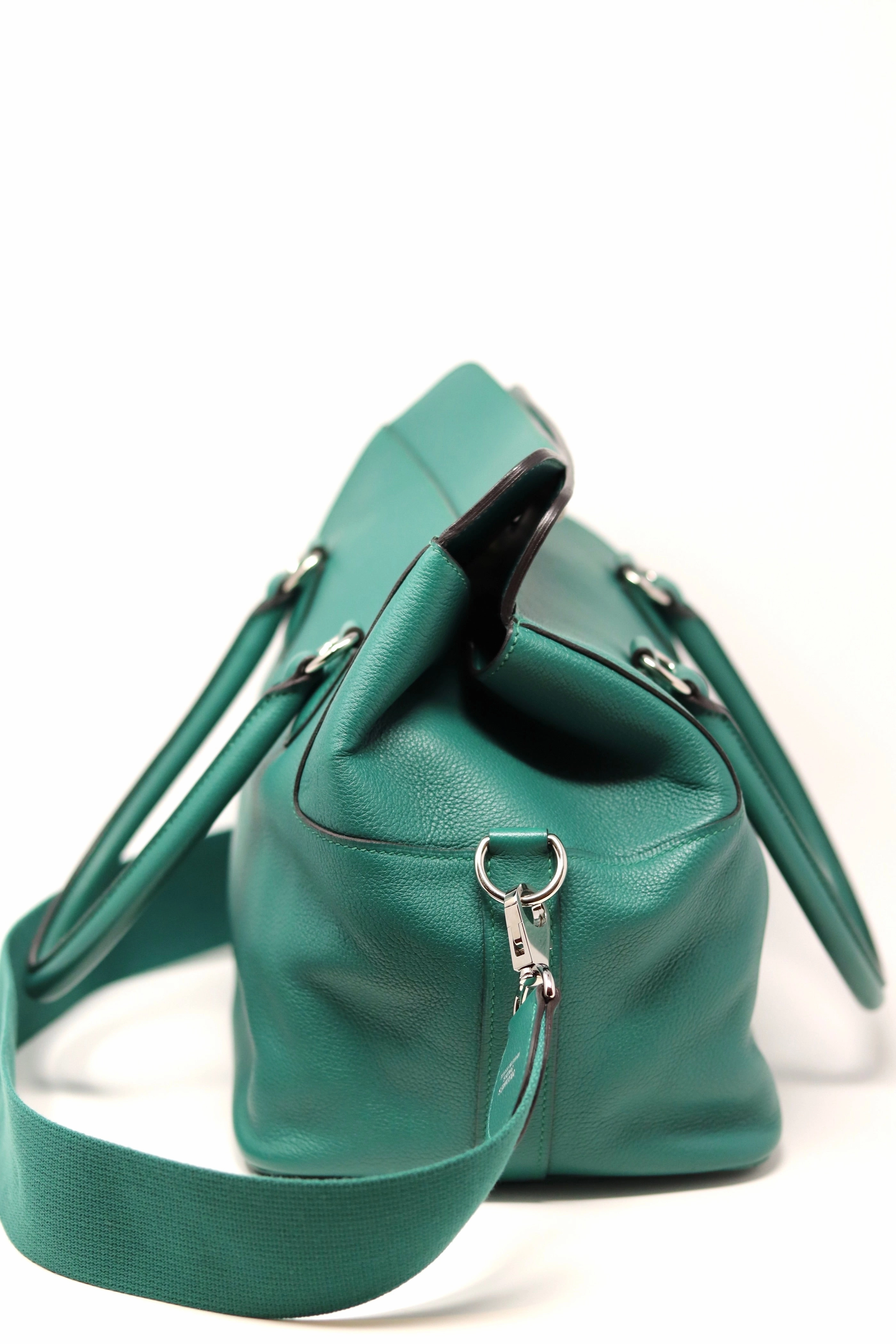 Hermes 2014 ToolBox 26 Shoulder Bag Green
