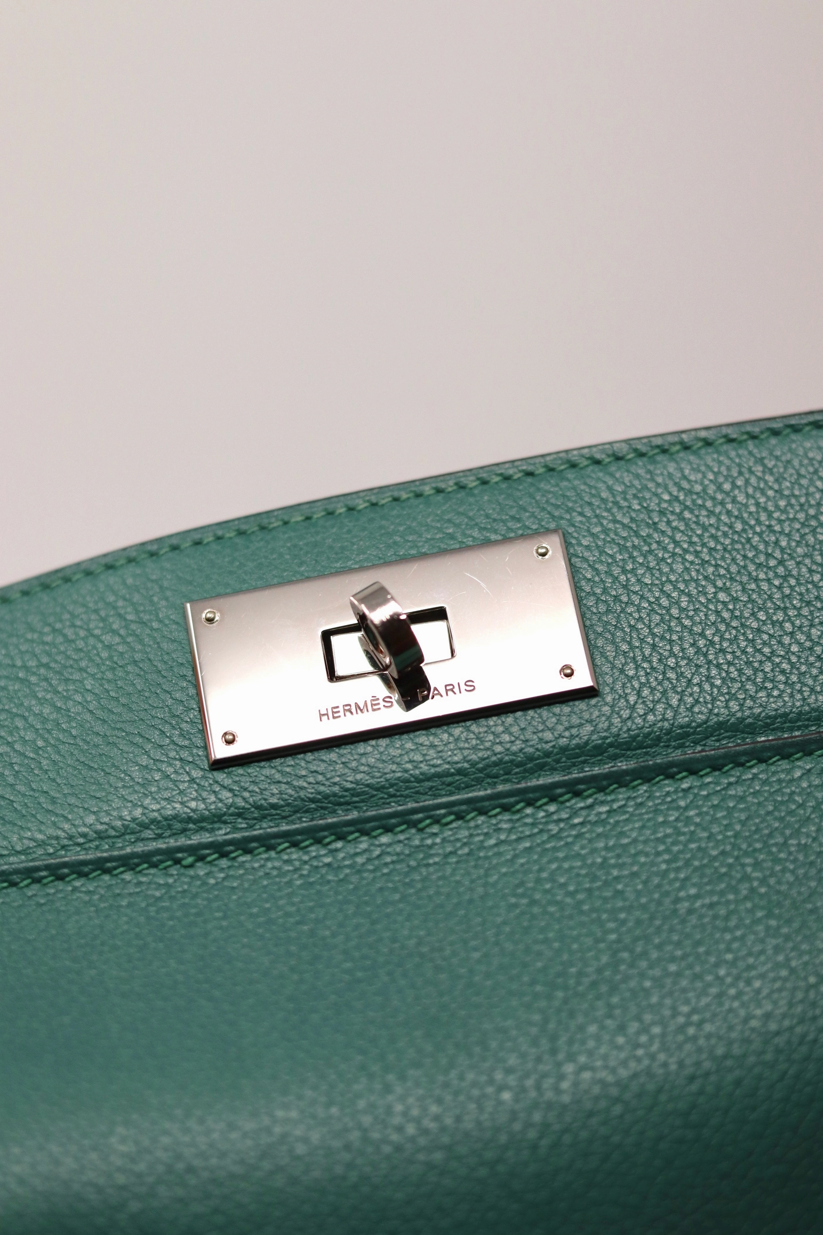 Hermes 2014 ToolBox 26 Shoulder Bag Green