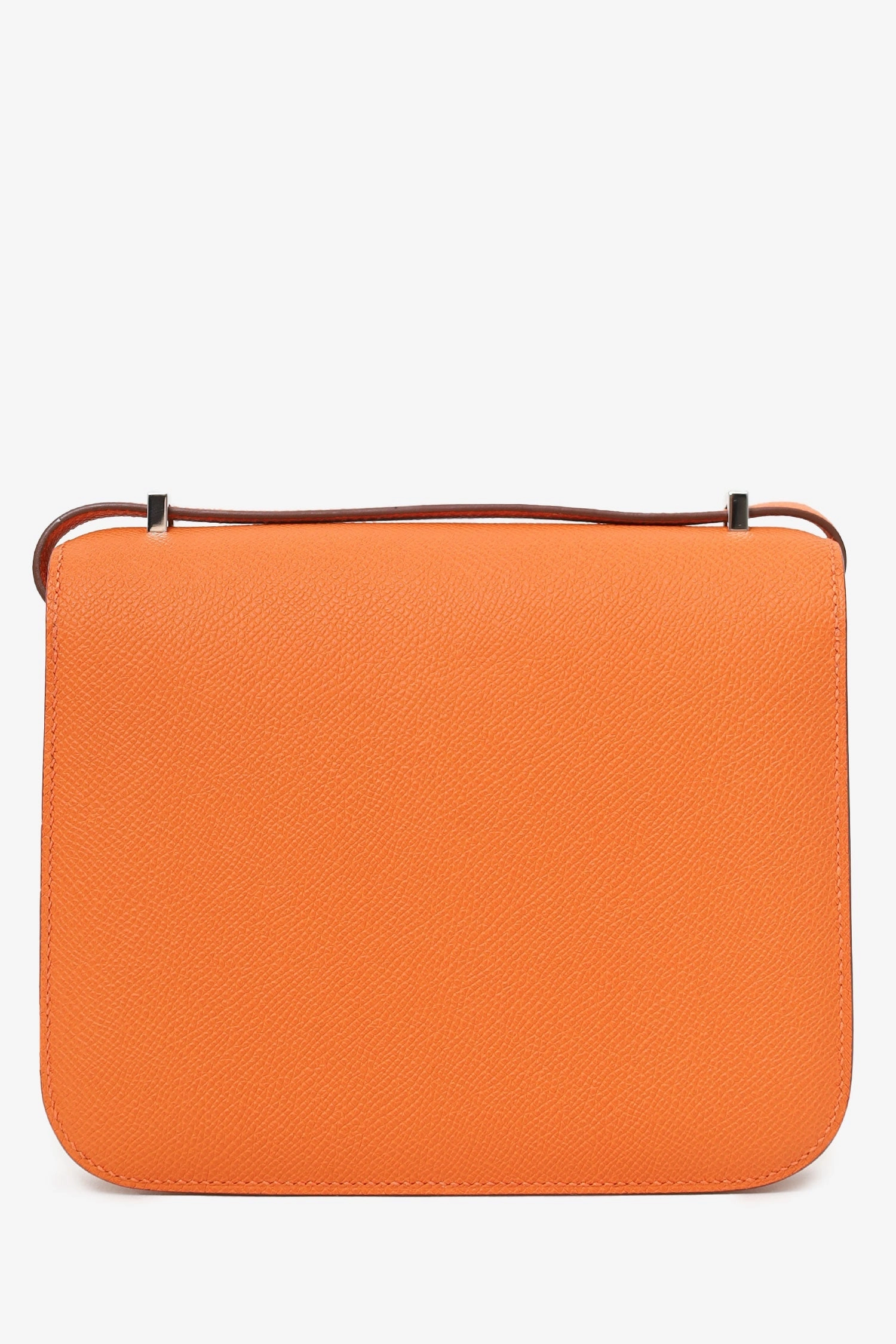 Hermes 2024 Orange Leather Mini Constance 18