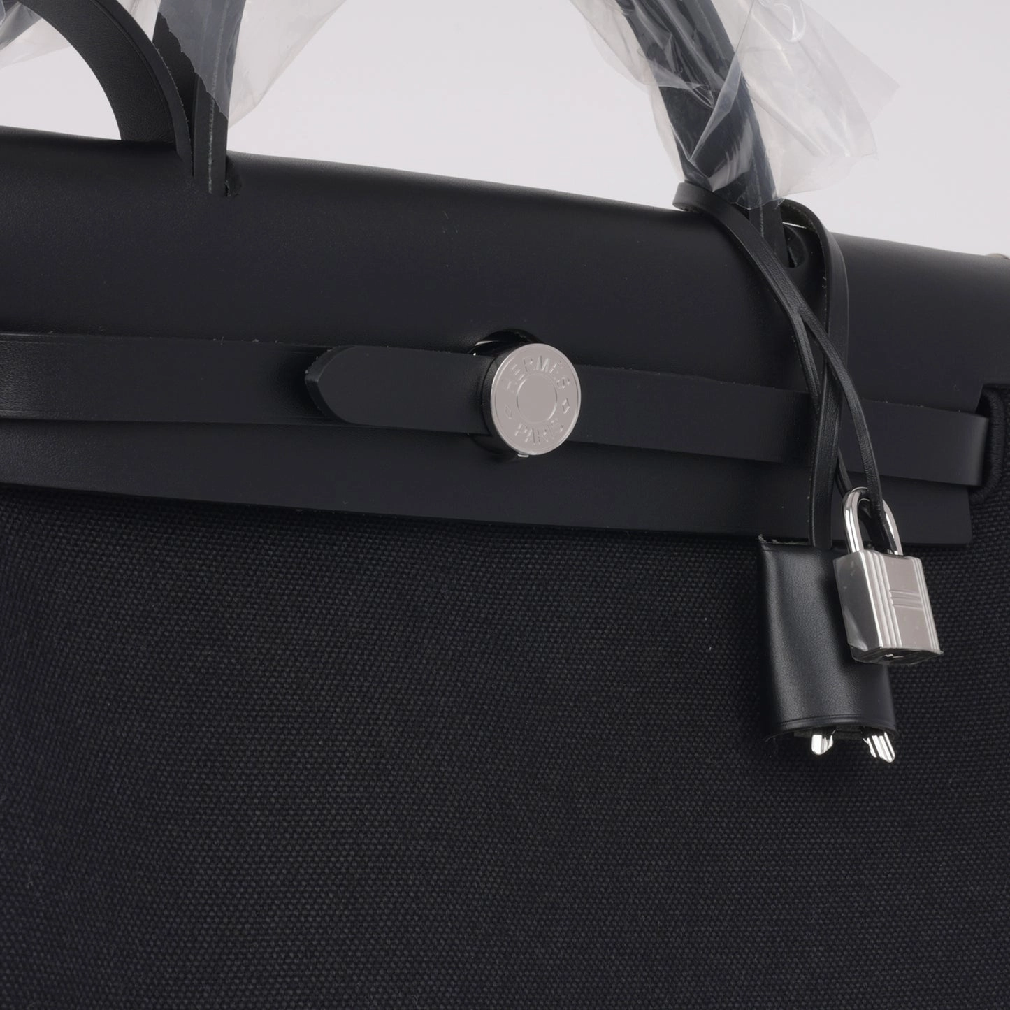 Hermes - Herbag 31 - Noir Canvas / Hunter PHW - Brand New - 2024