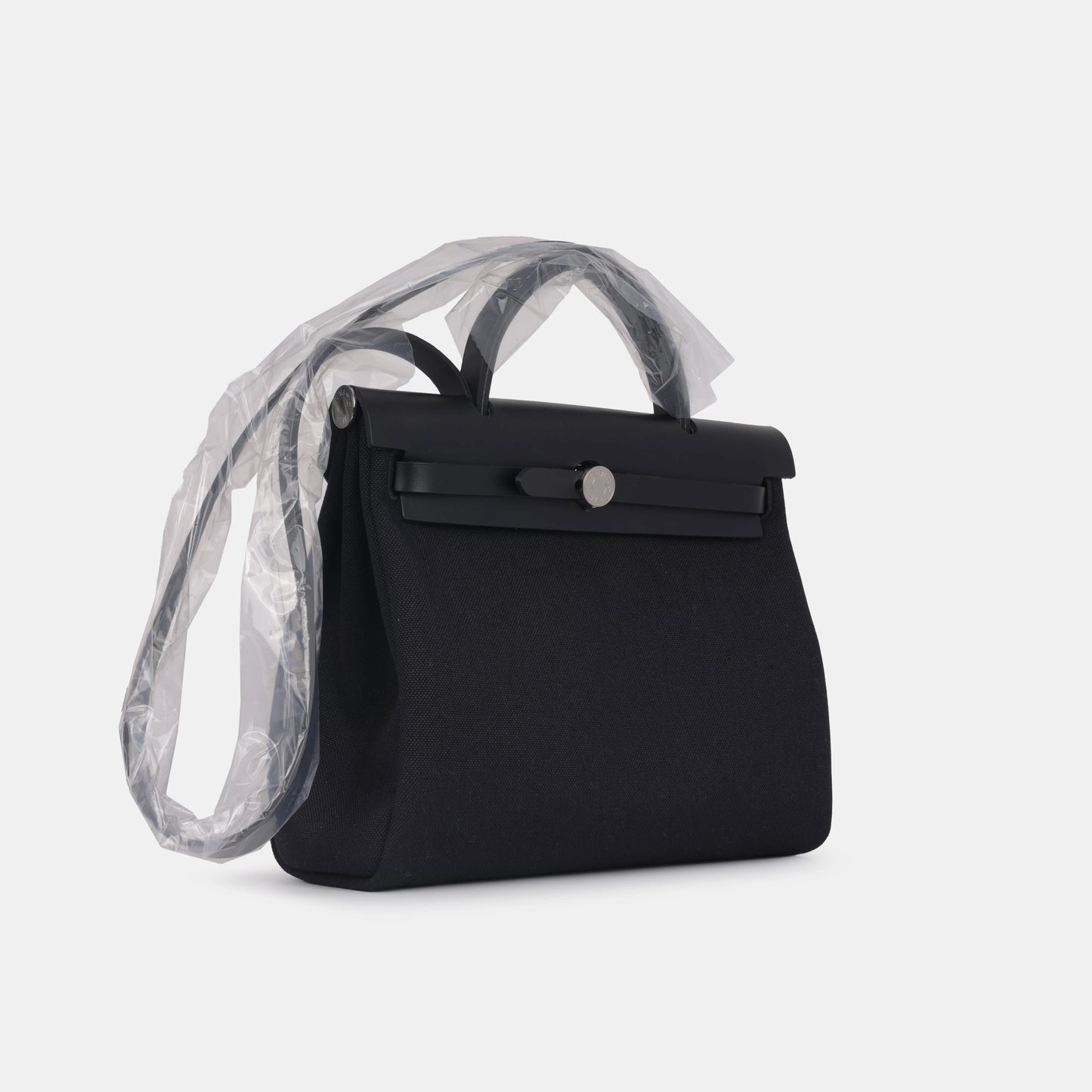 Hermes - Herbag 31 - Noir Canvas / Hunter PHW - Brand New - 2024