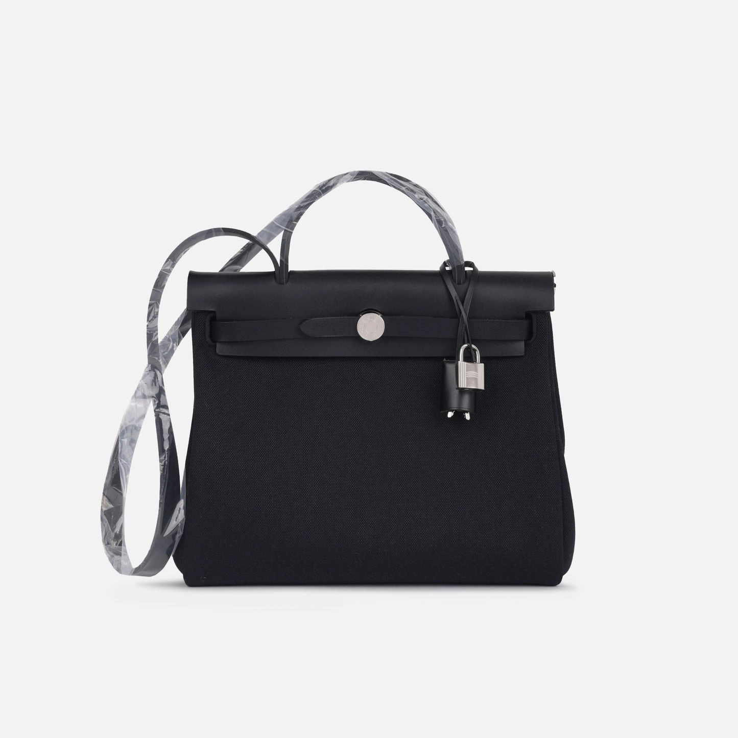 Hermes - Herbag 31 - Noir Canvas / Hunter PHW - Brand New - 2024