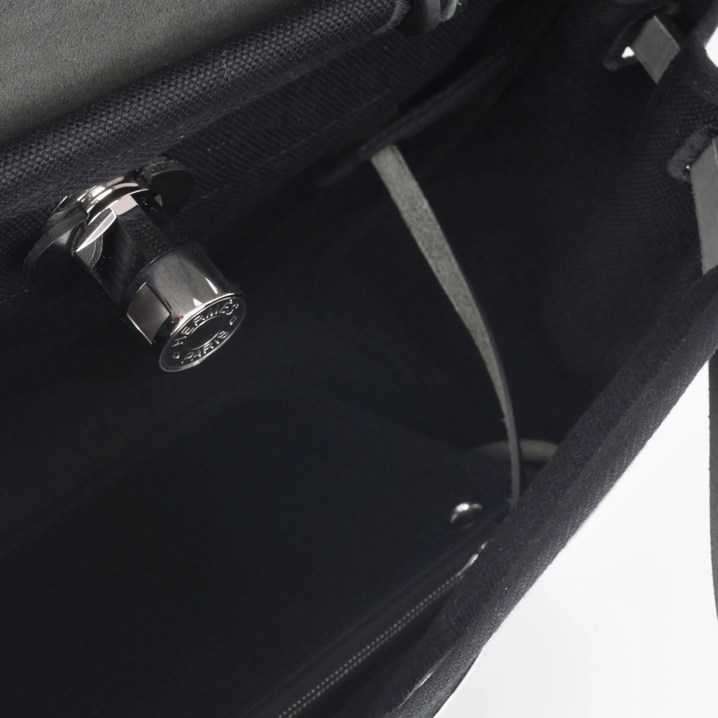 Hermes - Herbag 31 - Noir Canvas / Hunter PHW - Brand New - 2024