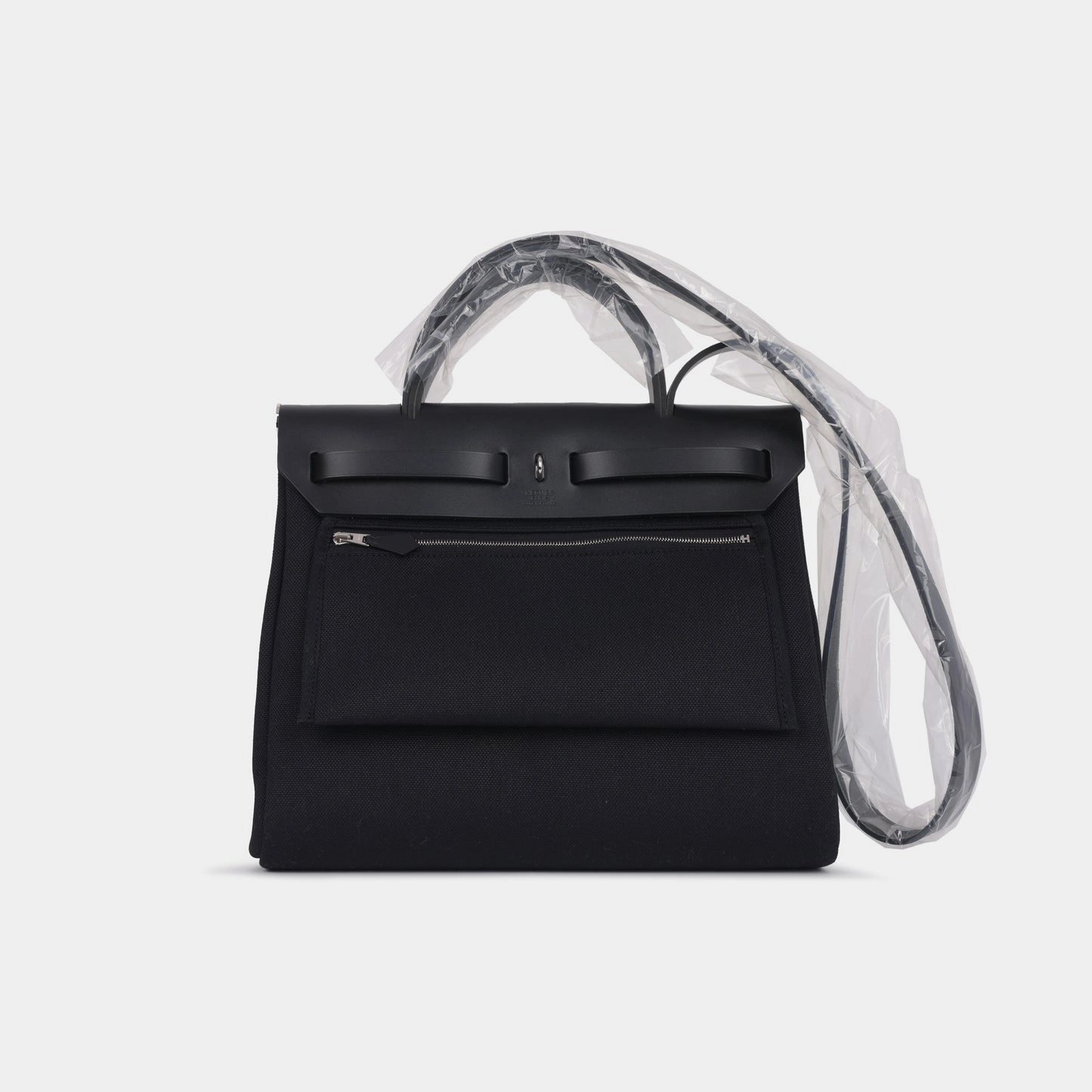 Hermes - Herbag 31 - Noir Canvas / Hunter PHW - Brand New - 2024