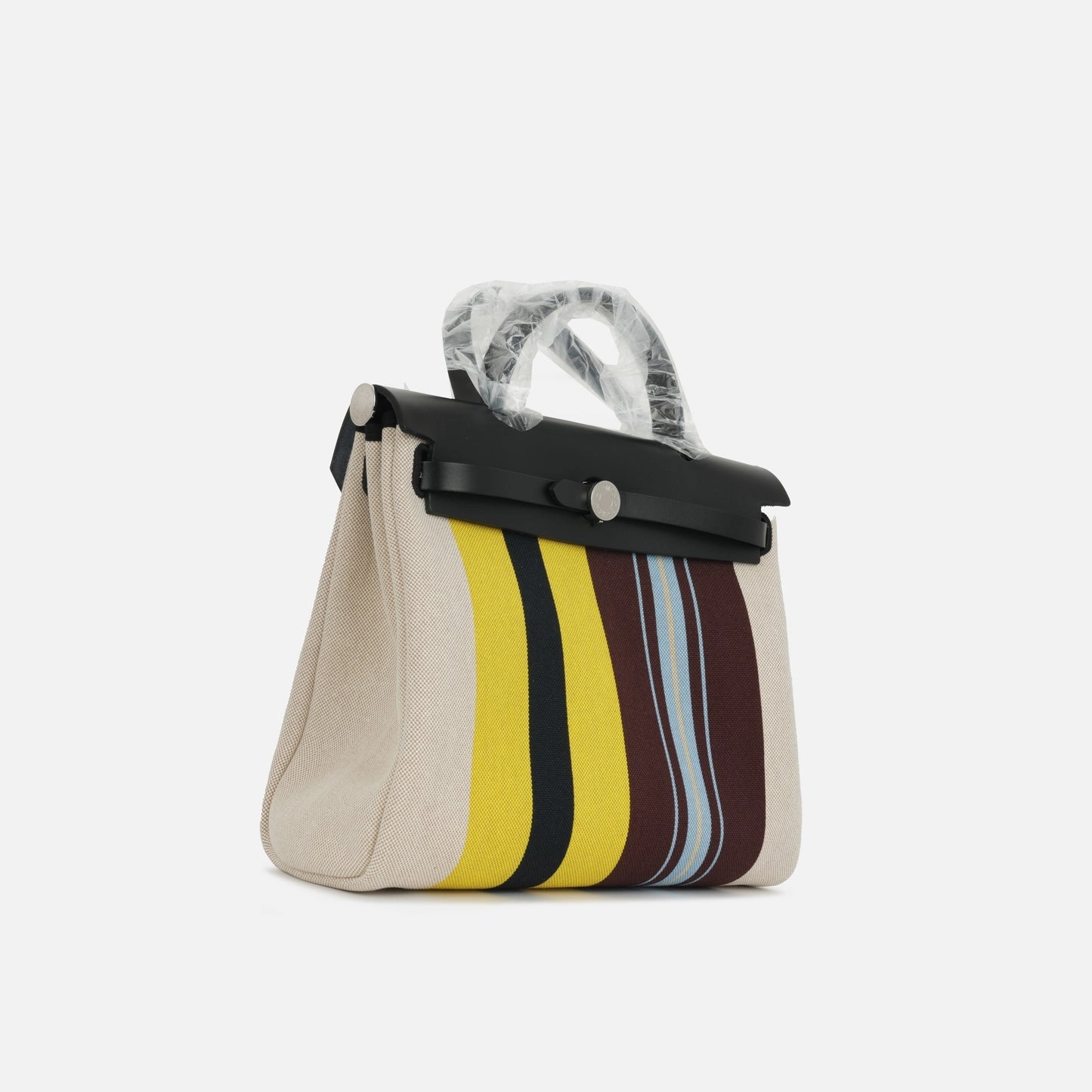 Hermes - Herbag 31 - Rayures D'equipage Ecru Motif PHW - 2024 - Brand New