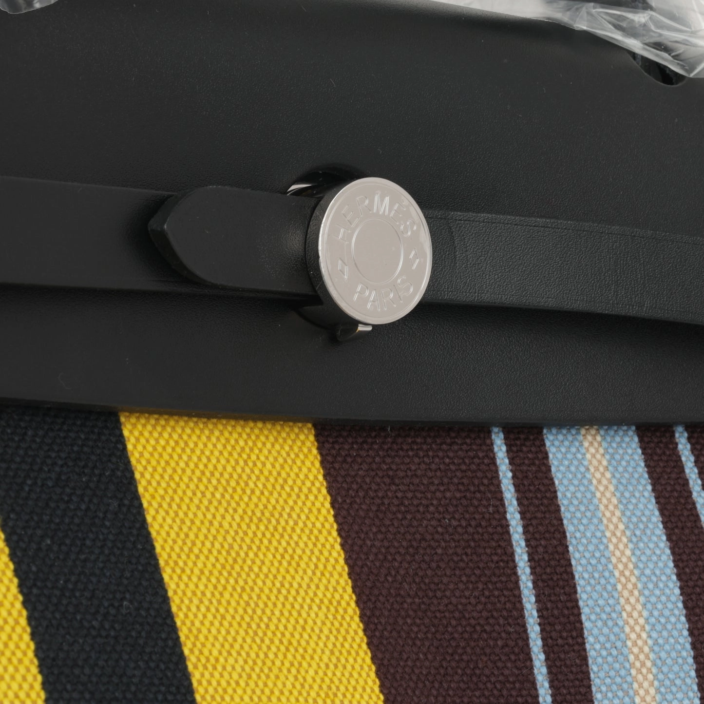 Hermes - Herbag 31 - Rayures D'equipage Ecru Motif PHW - 2024 - Brand New