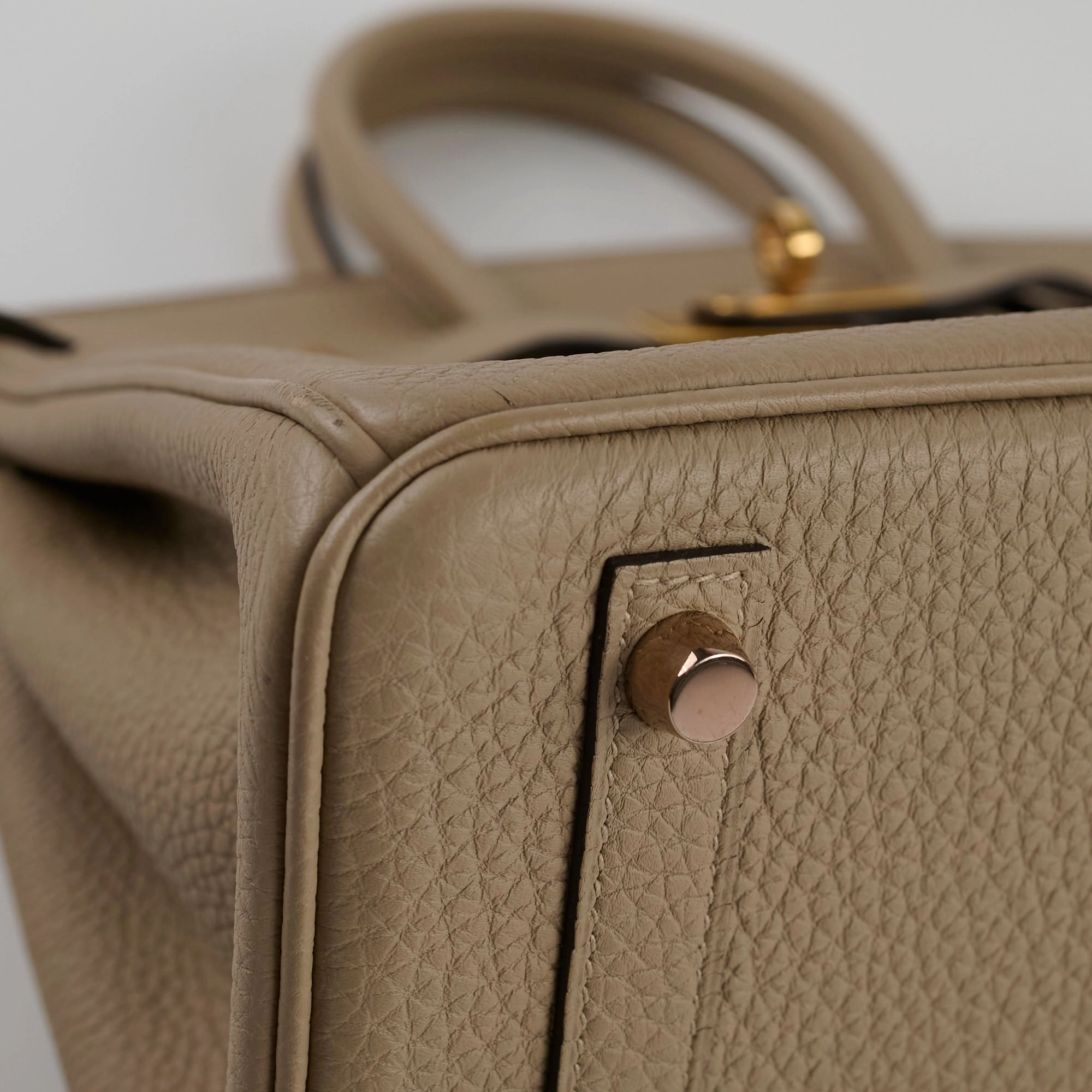 Hermes Birkin 25 Gris Tourterelle Togo C Stamp