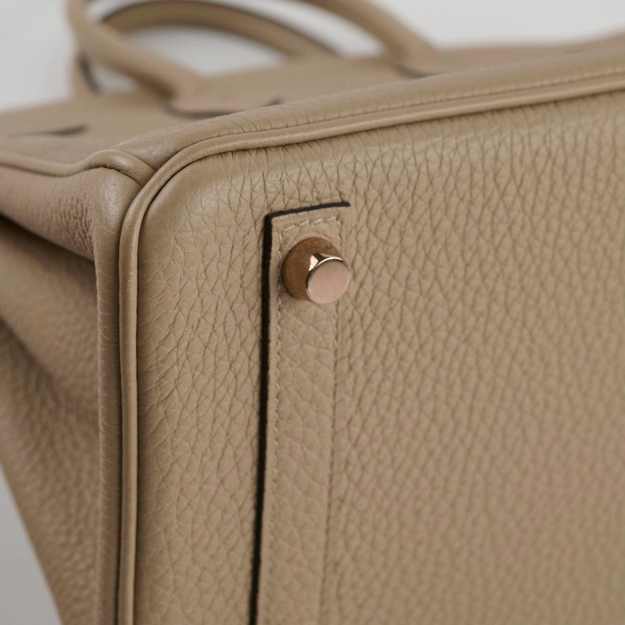 Hermes Birkin 25 Gris Tourterelle Togo C Stamp