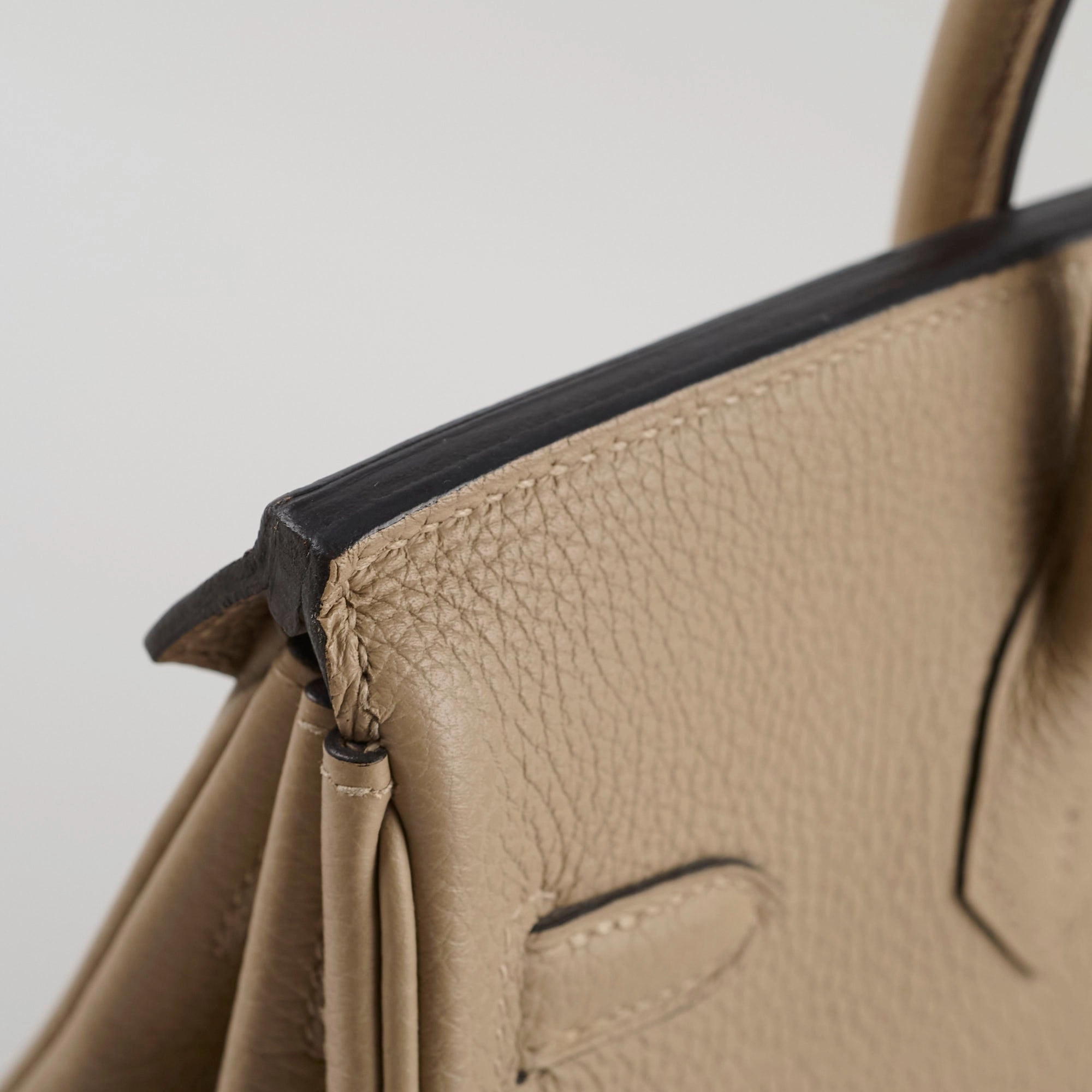 Hermes Birkin 25 Gris Tourterelle Togo C Stamp