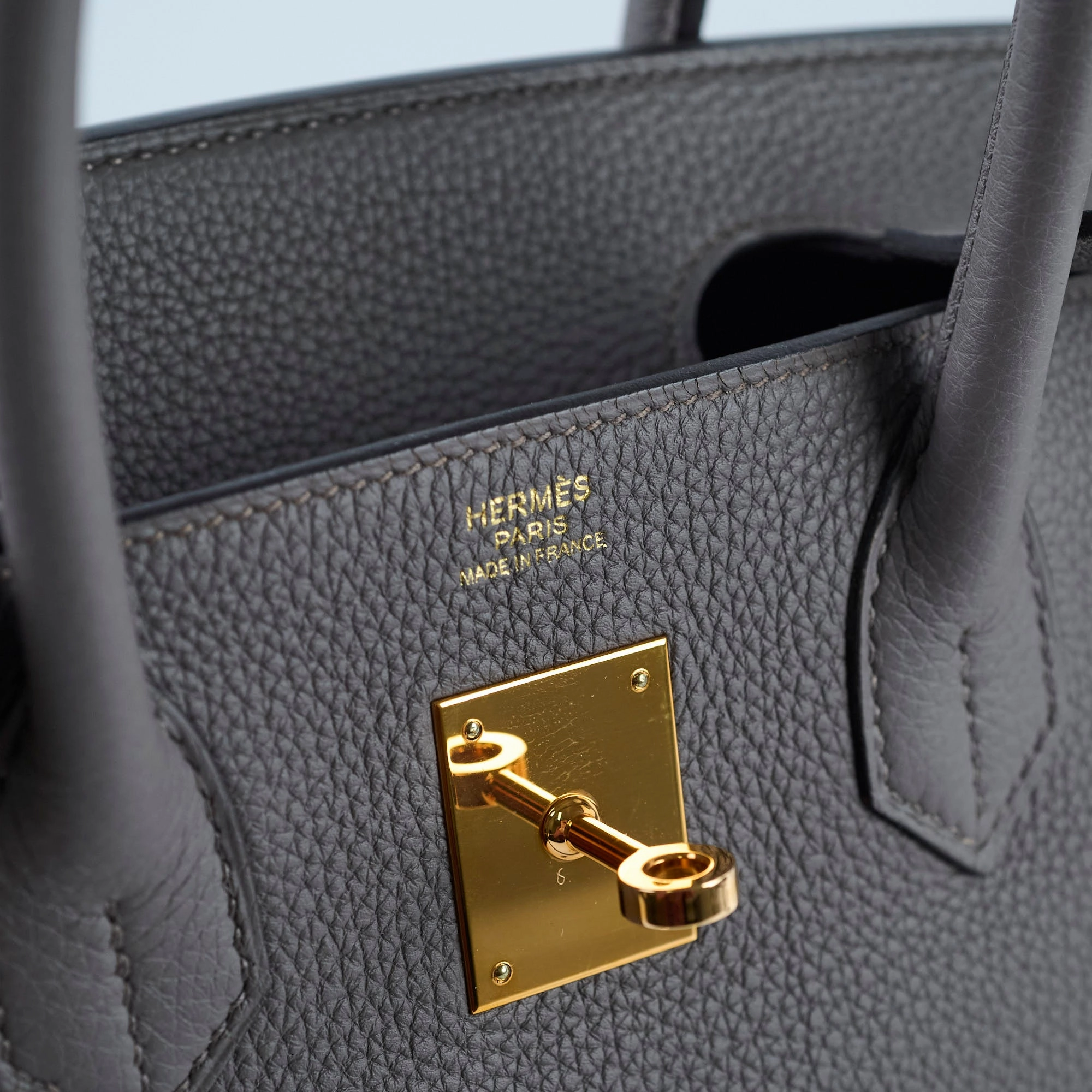 Hermes Birkin 30 Etain C Stamp (2018)