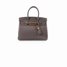 Hermes Birkin 30 Etain C Stamp (2018)