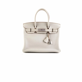 Hermes Birkin 30 Gris Perle Stamp P Square (2012)