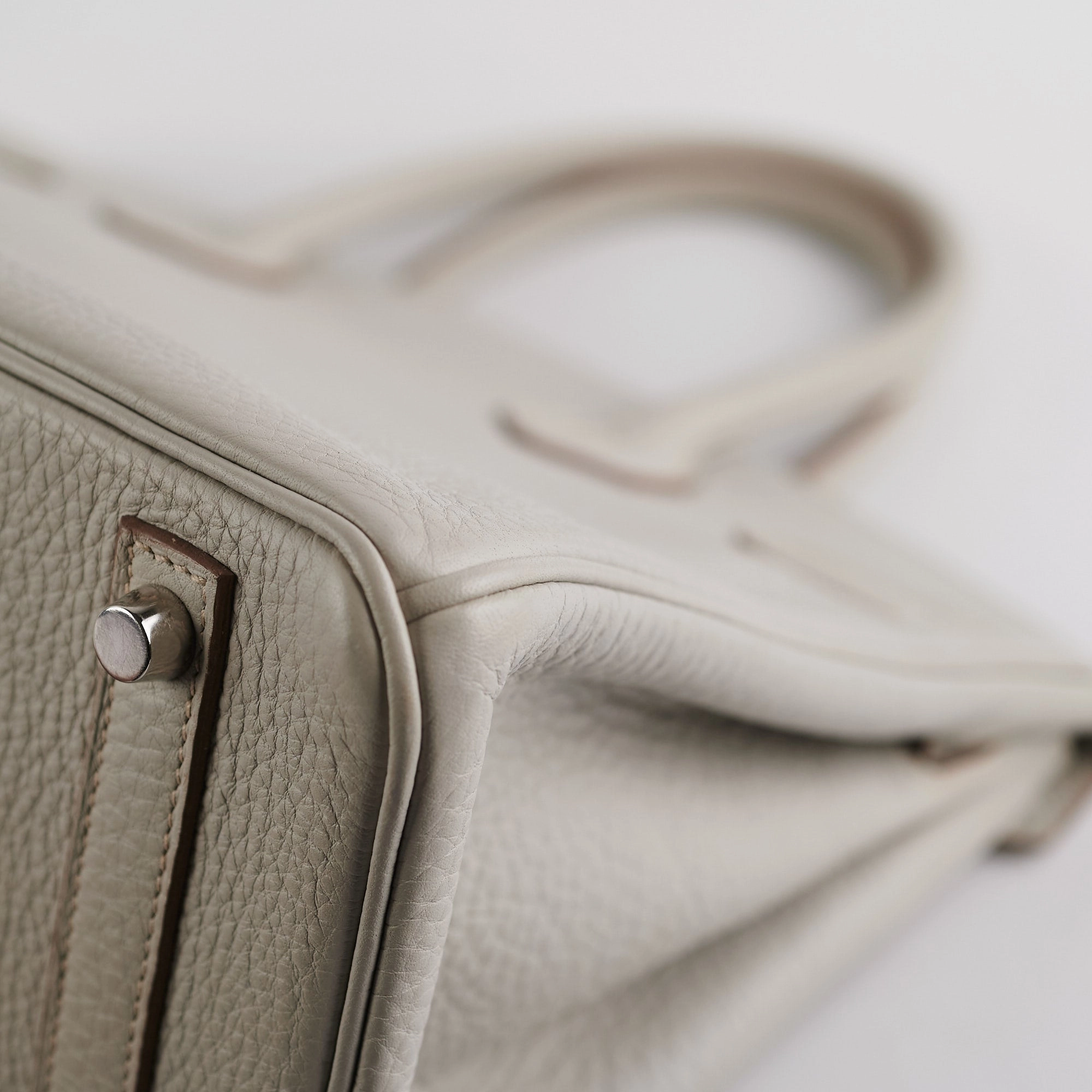 Hermes Birkin 30 Gris Perle Stamp P Square (2012)