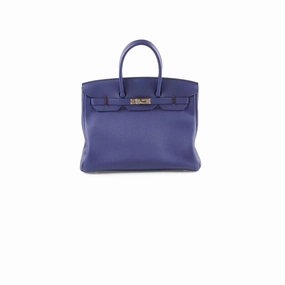 Hermes Birkin 35 Togo Bleu Encre PHW 2018