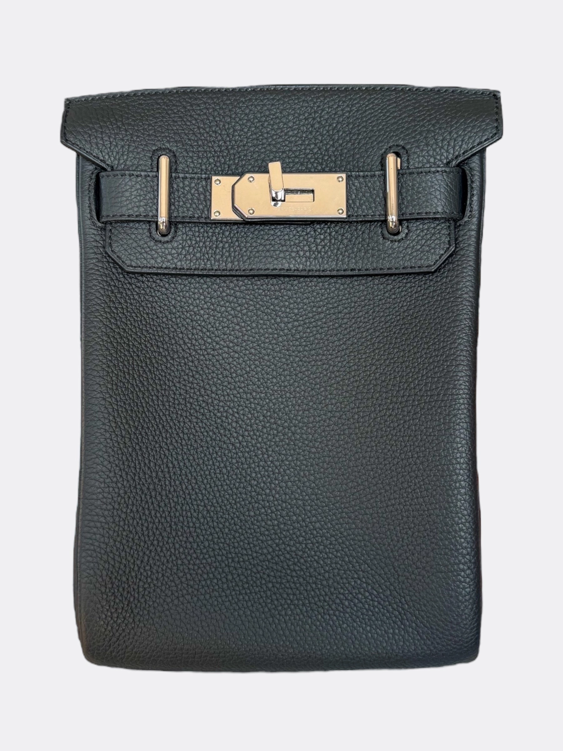 Hermes Black HAC A Dos PM Backpack