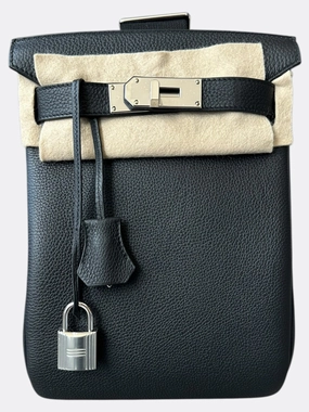 Hermes Black HAC A Dos PM Backpack