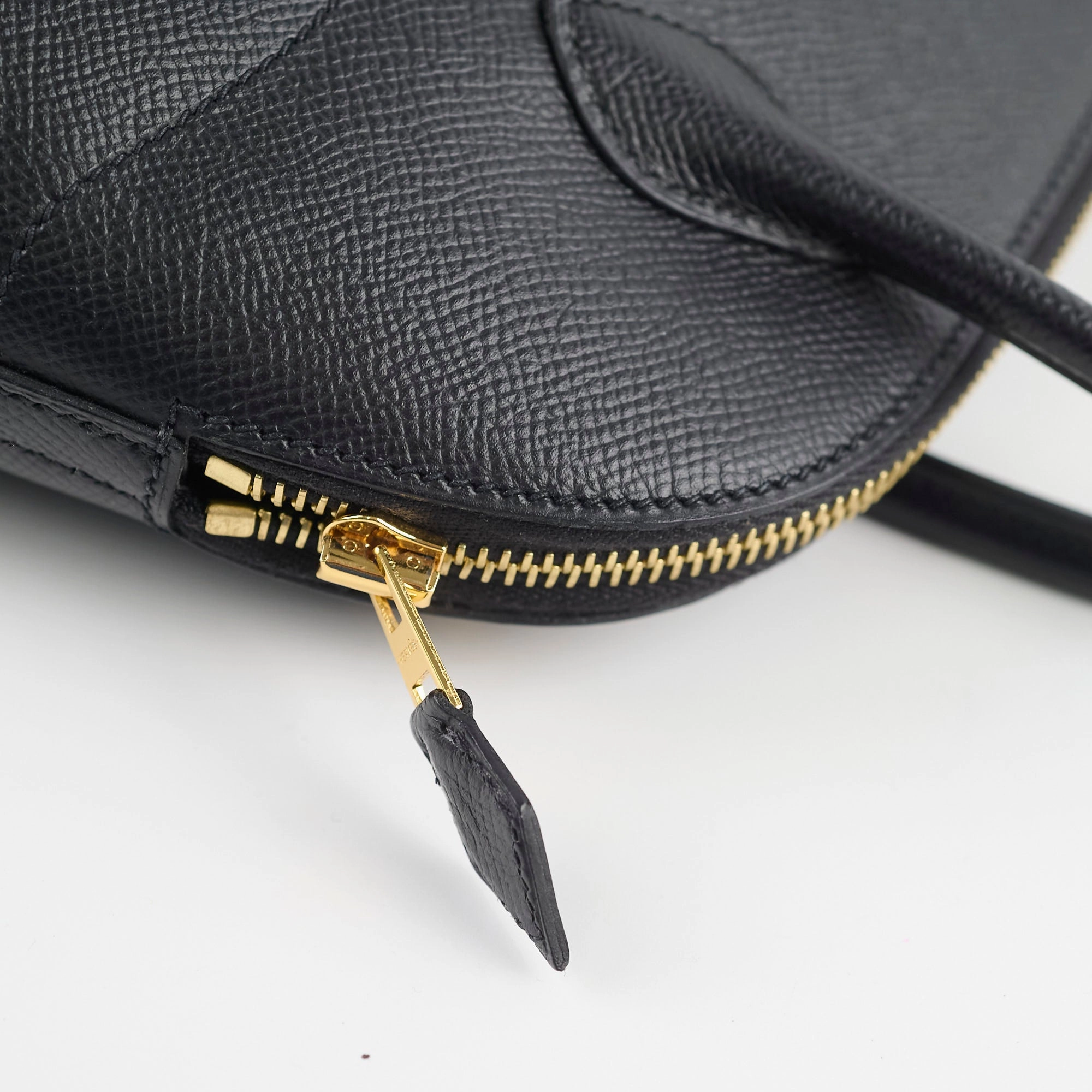 Hermes Bolide 27 Black Espom GHW