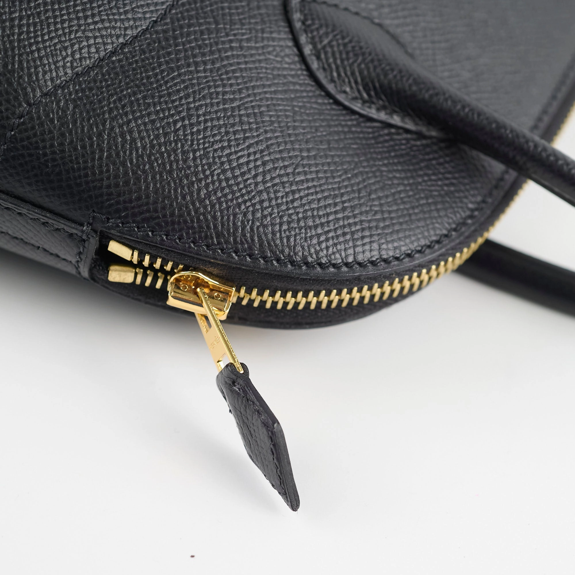Hermes Bolide 27 Black Espom GHW