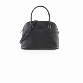Hermes Bolide 27 Black Espom GHW