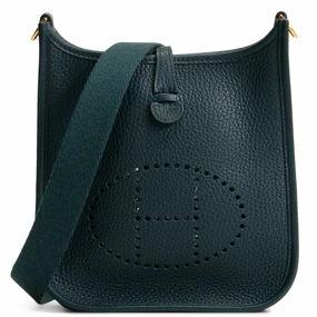 HERMES Evelyne TPM (16) Taurillion Clemence - Vert Bosphore