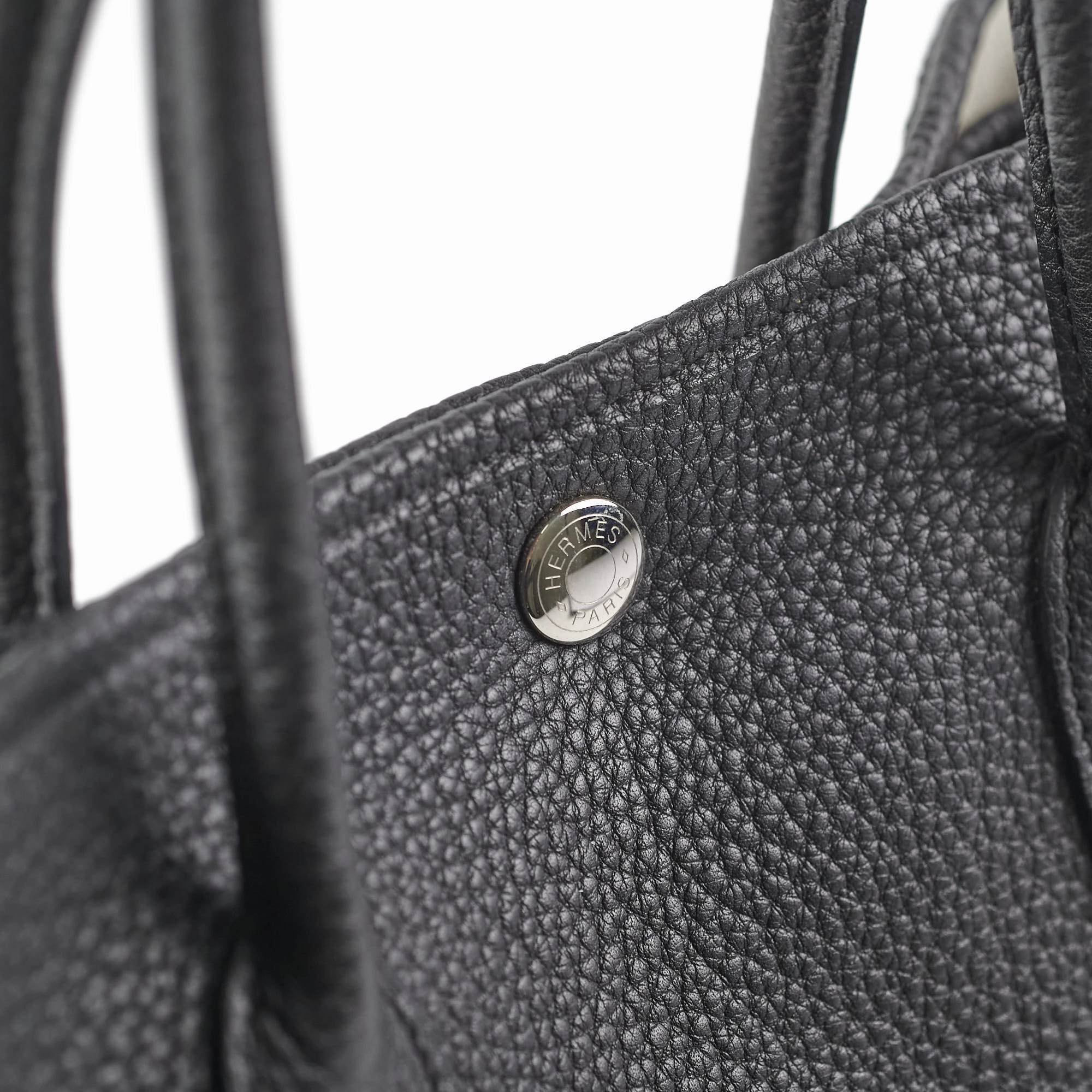 Hermes Garden Party 30 Noir - Q Square Stamp