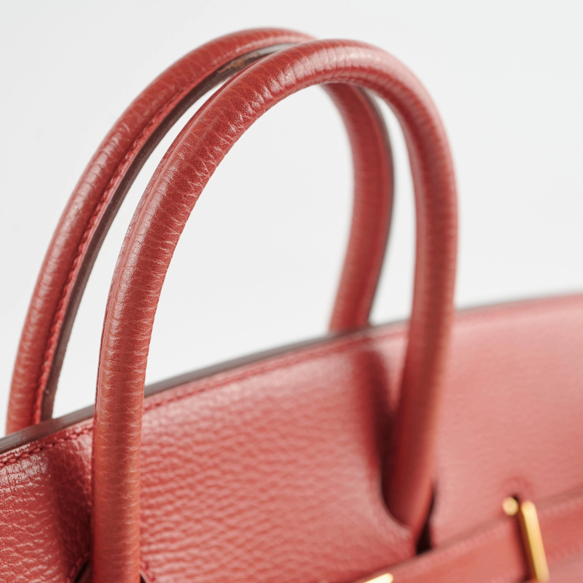 Hermes Hac Birkin 32 Rouge H Stamp 2004