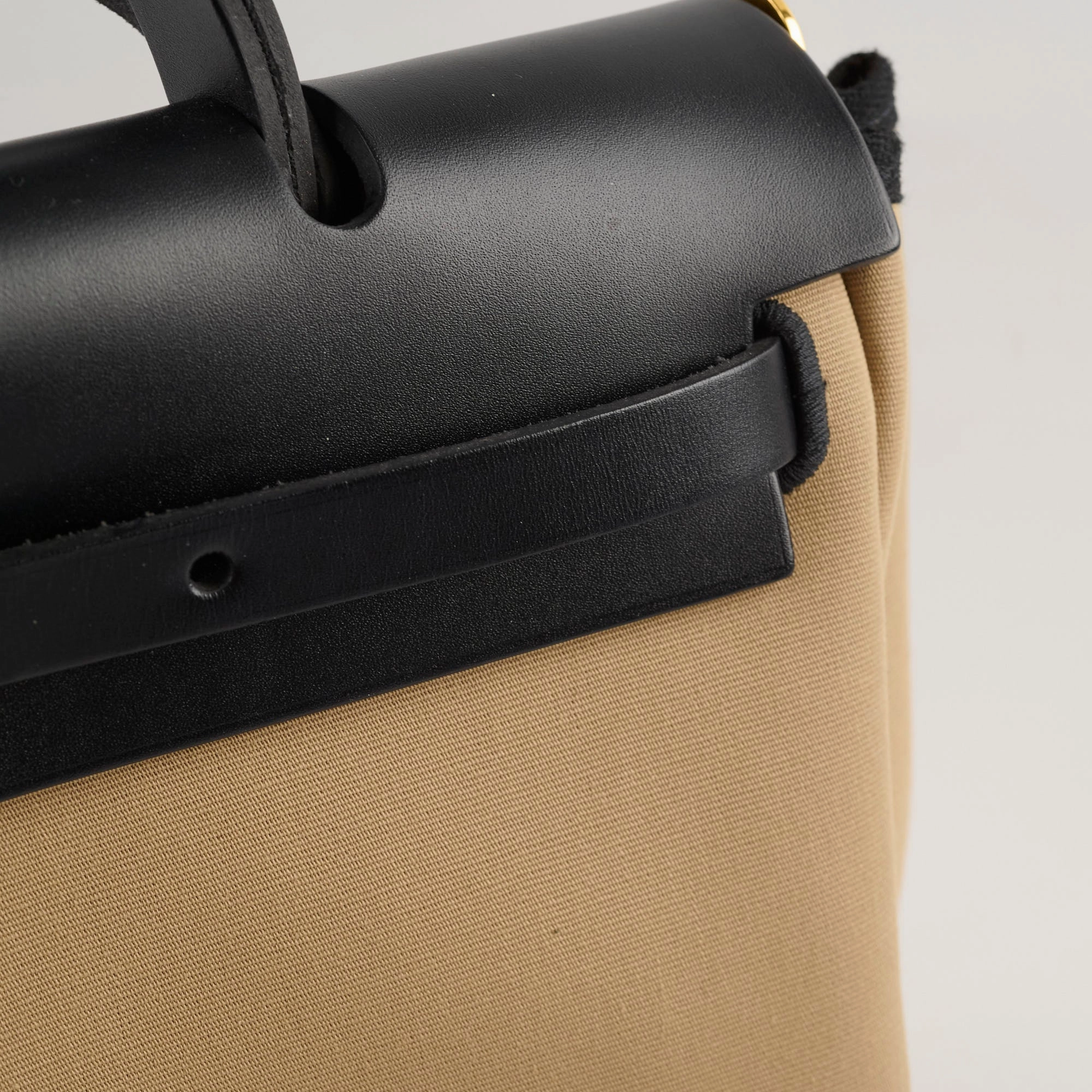 Hermes Herbag Zip 31 Trench/ Noir