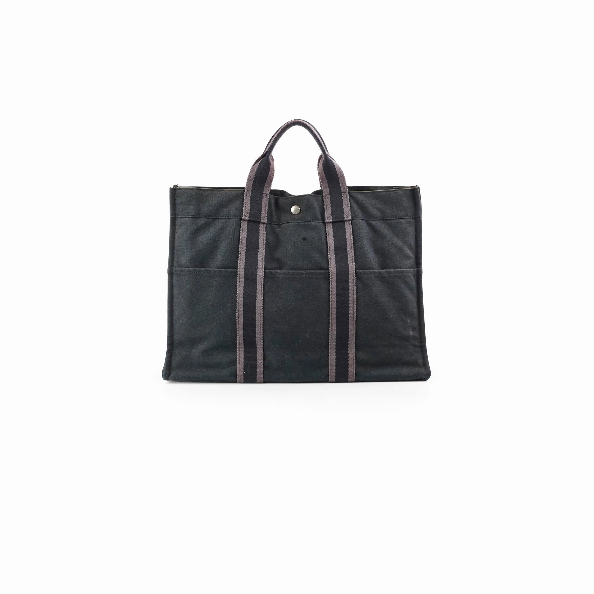 Hermes Herline Tote Canvas Black