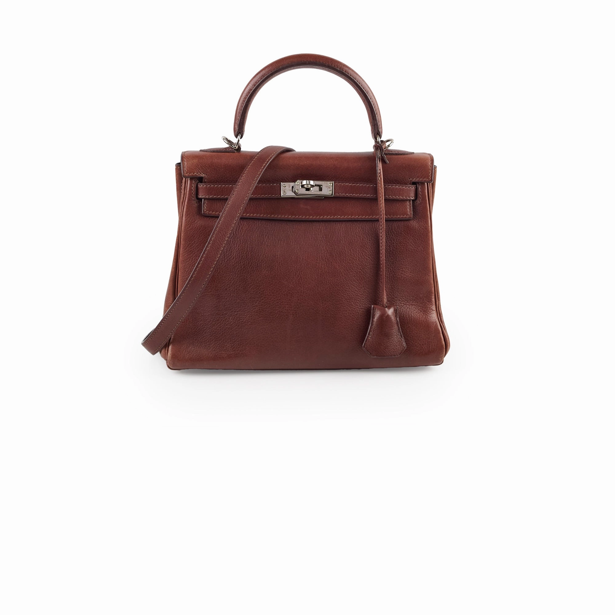 Hermes Kelly 25 Brown I Sqaure Stamp