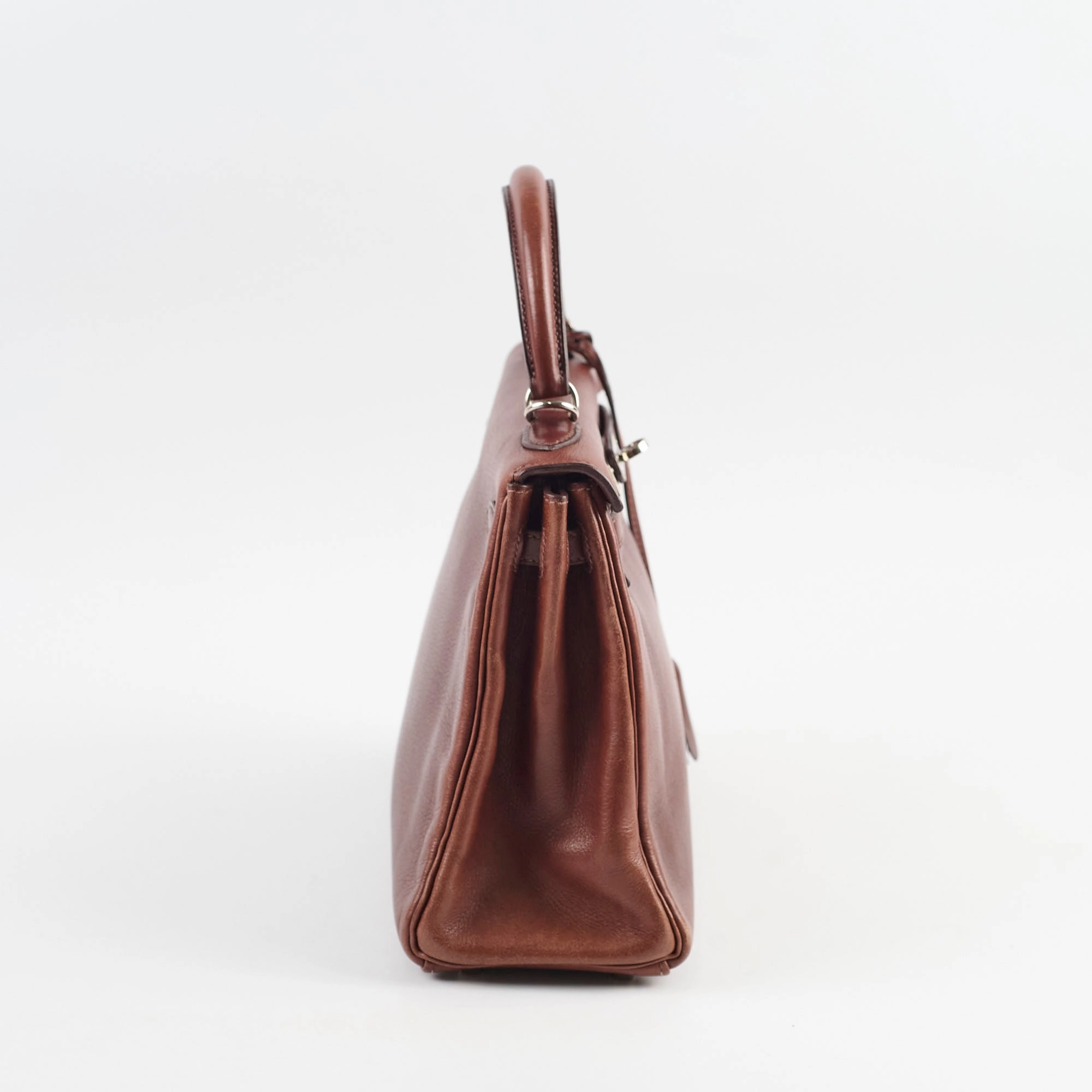 Hermes Kelly 25 Brown I Sqaure Stamp