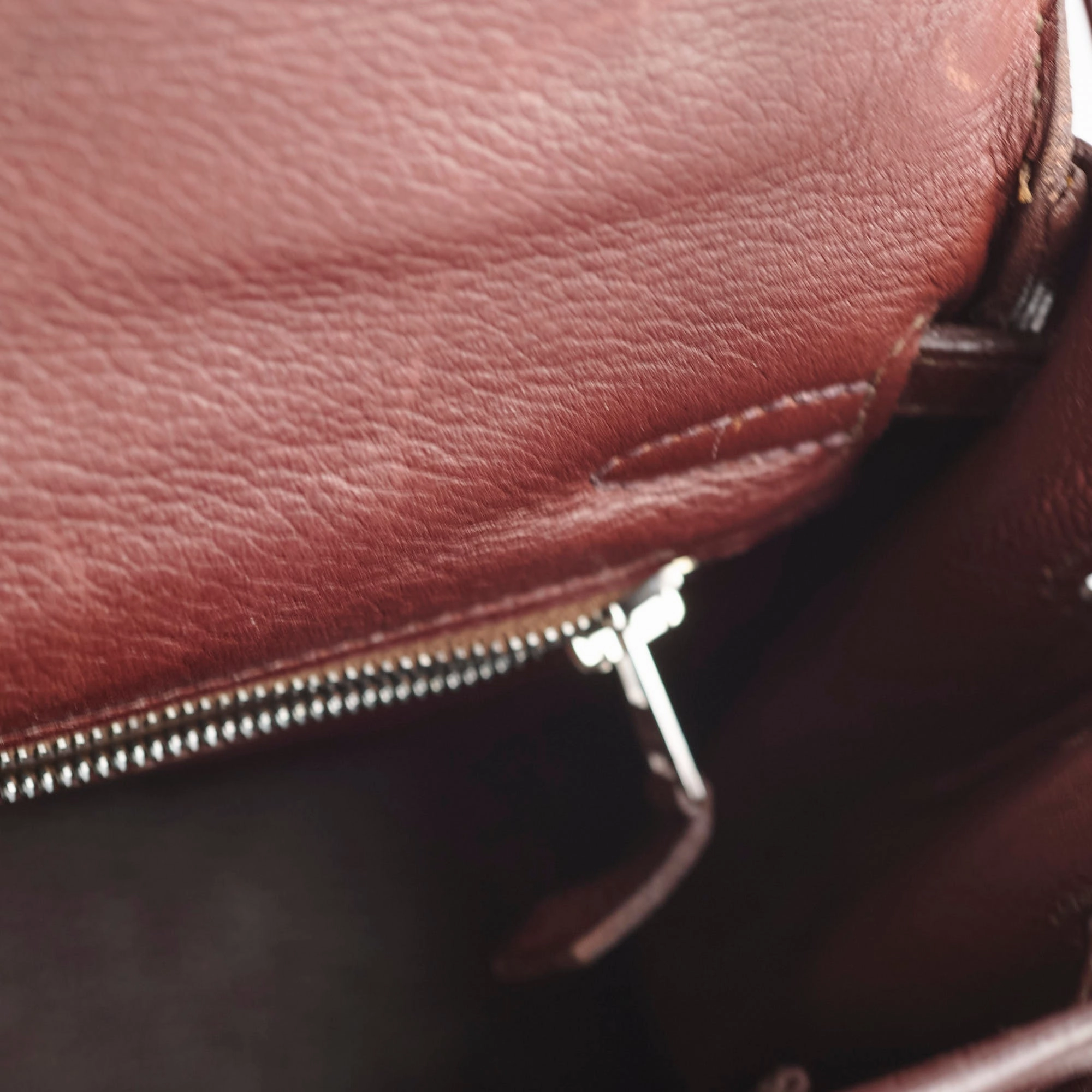 Hermes Kelly 25 Brown I Sqaure Stamp